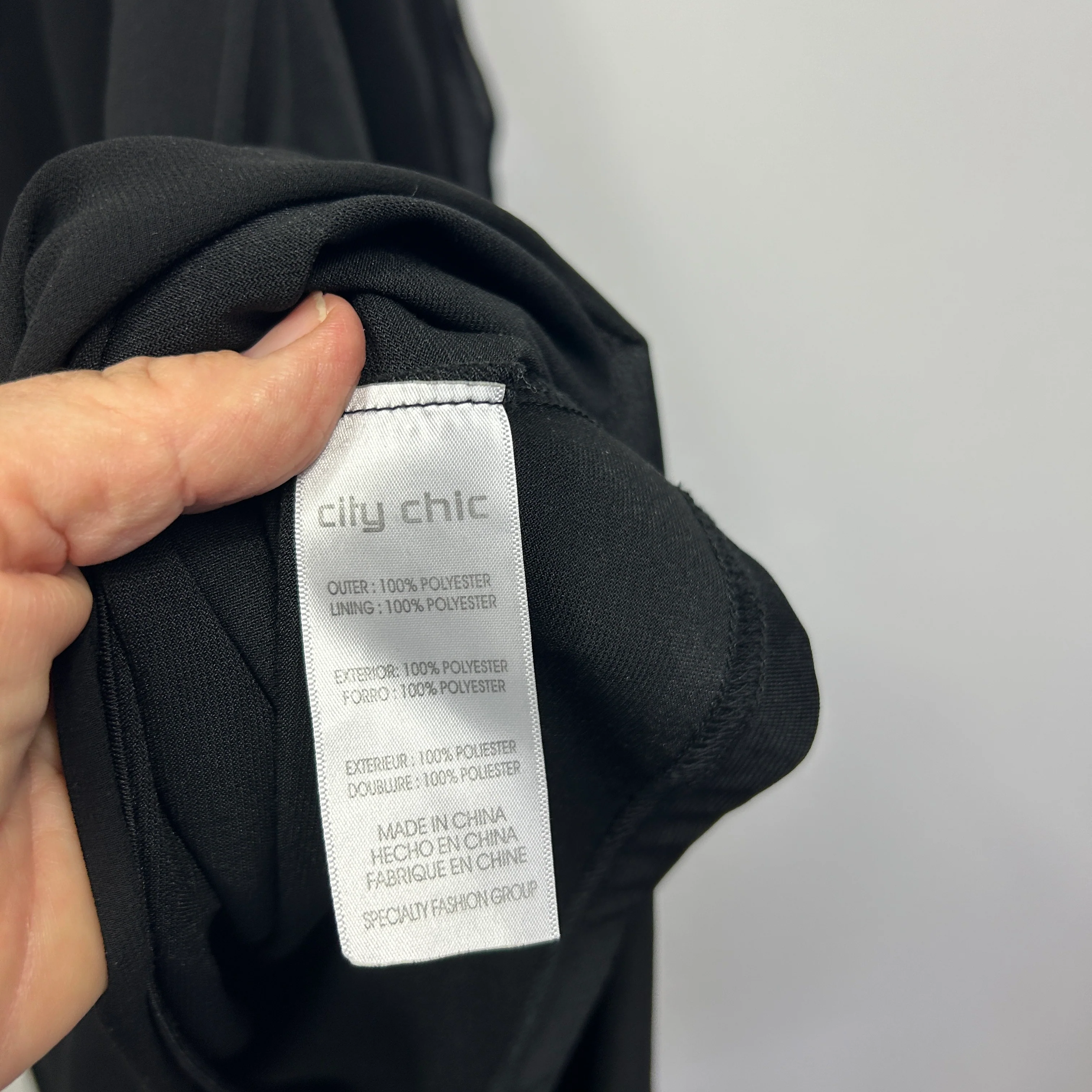 City Chic Black Sheer Overlay Cocktail Evening Dress - 18/M - Image 6