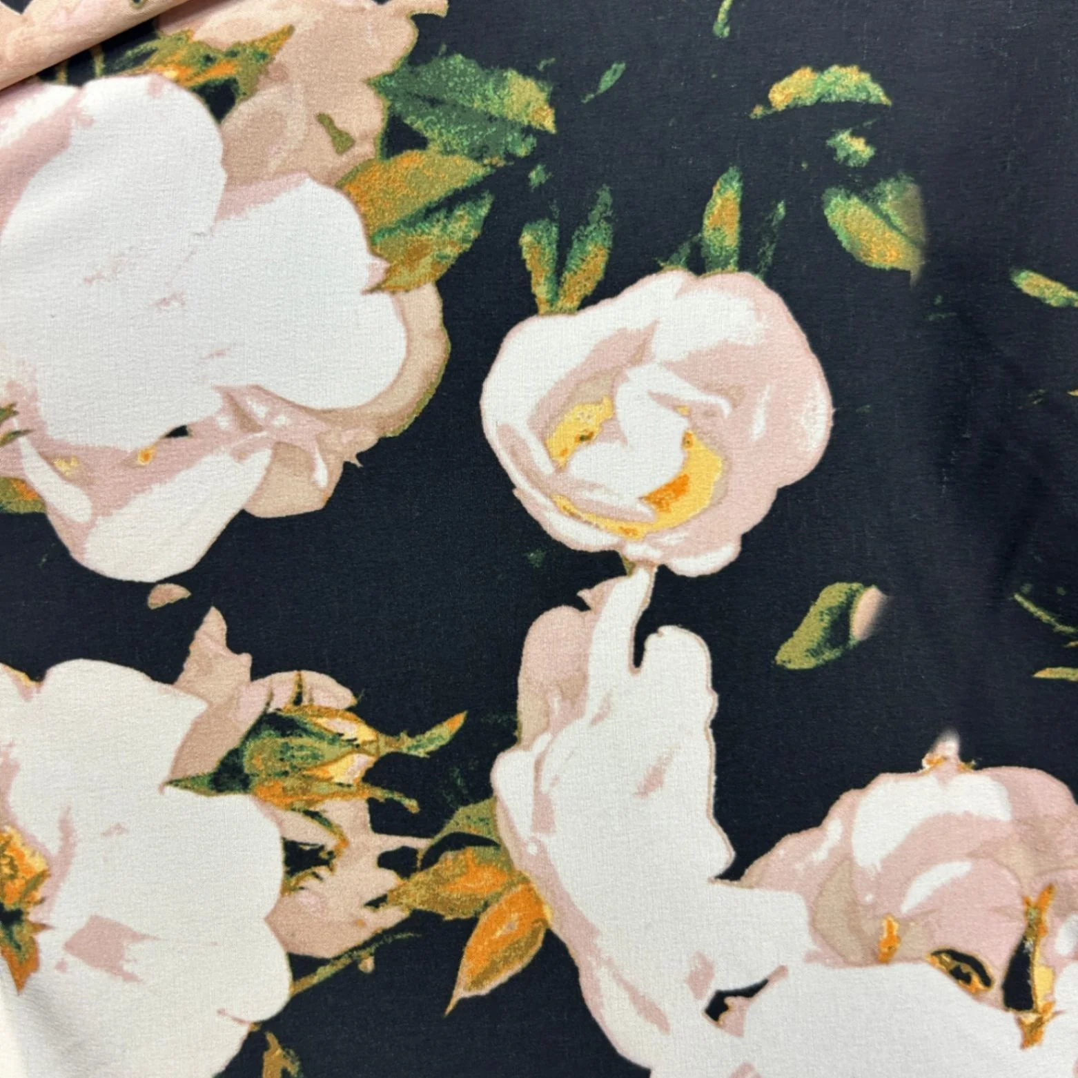 City Chic  Black White Floral Sleeveless Fit & Flare Dress Size 14 Plus XS - Image 3