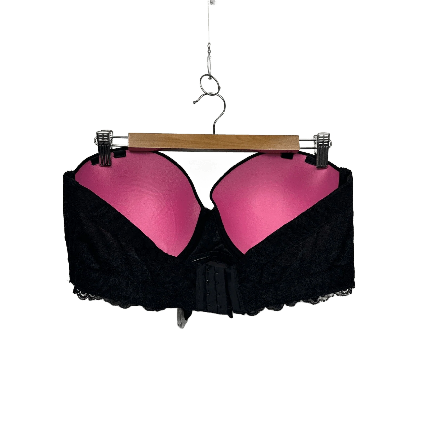 City Chic Boudoir Strapless Black Lace Bra 18E - Image 2