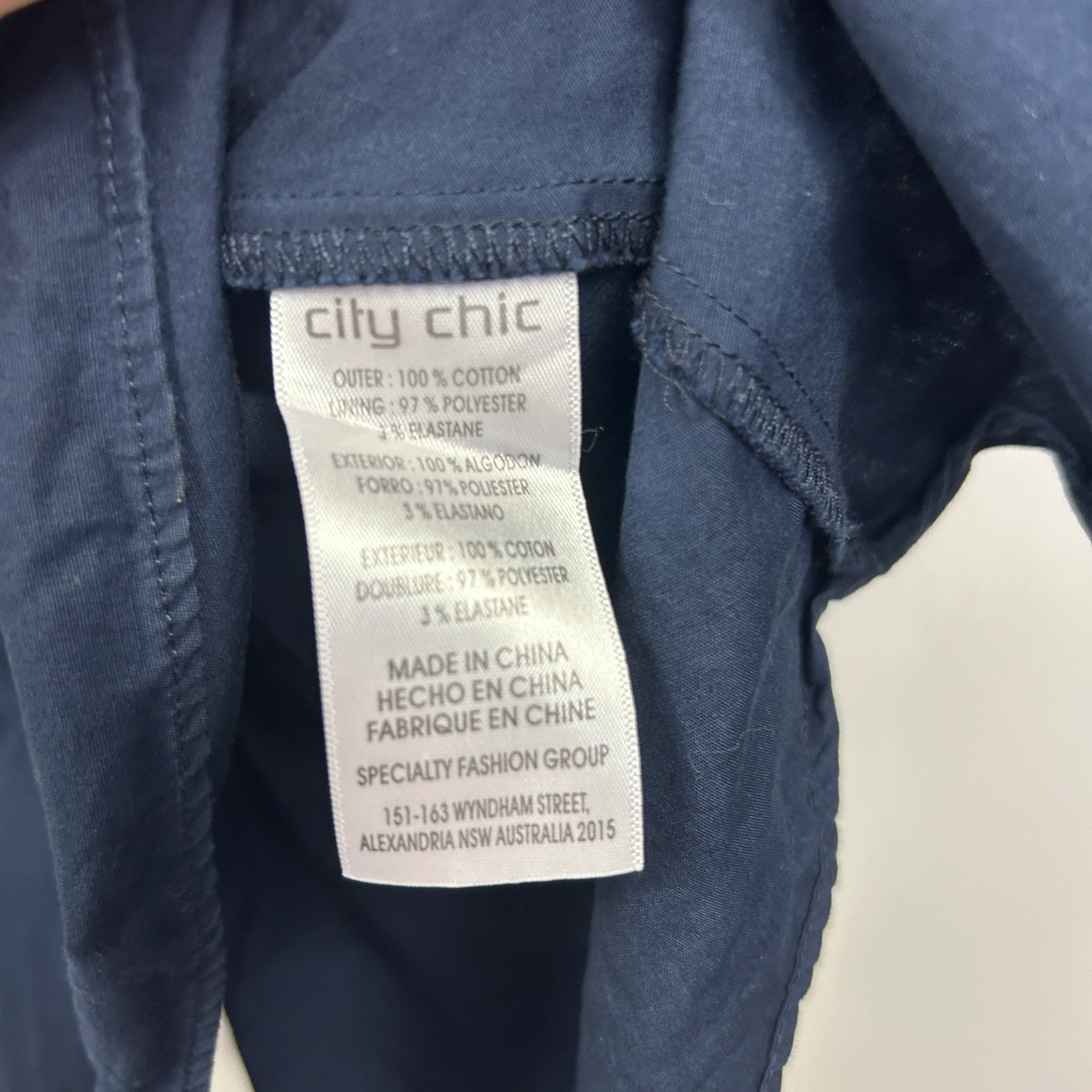 City Chic Navy Blue Top - Size 14/XS - Image 4