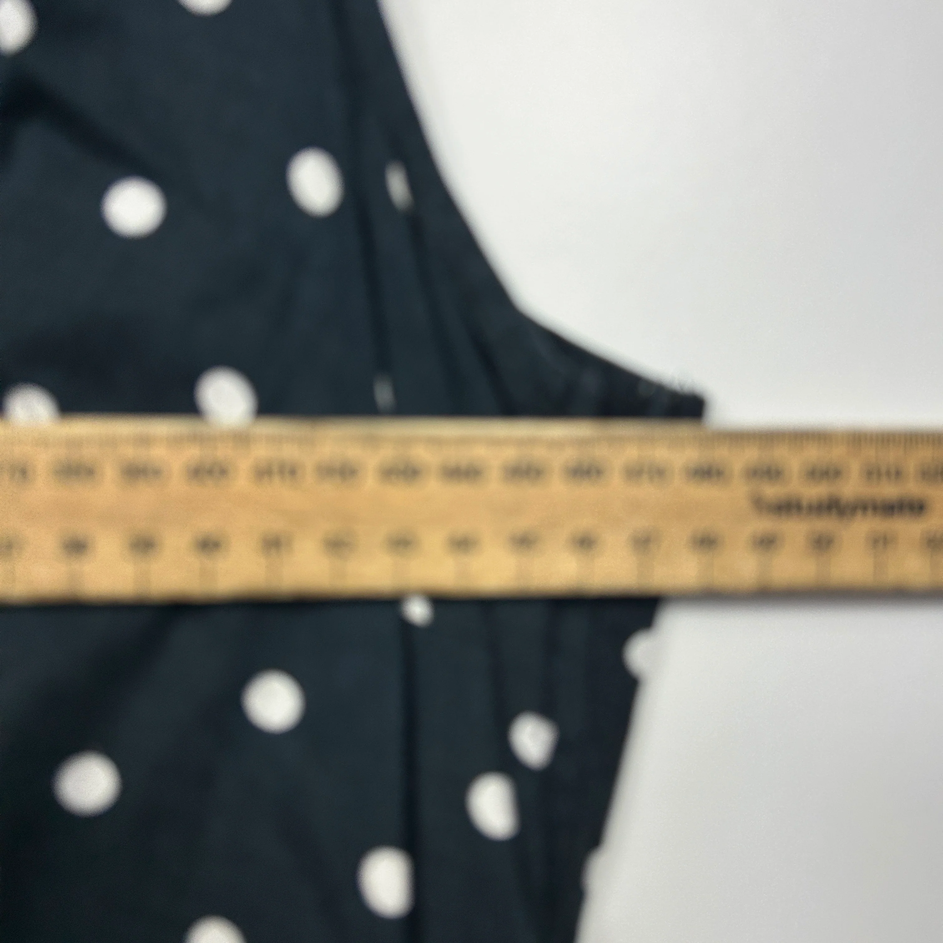 City Chic Navy Polka Dot Dress - Size 14/XS - Image 7