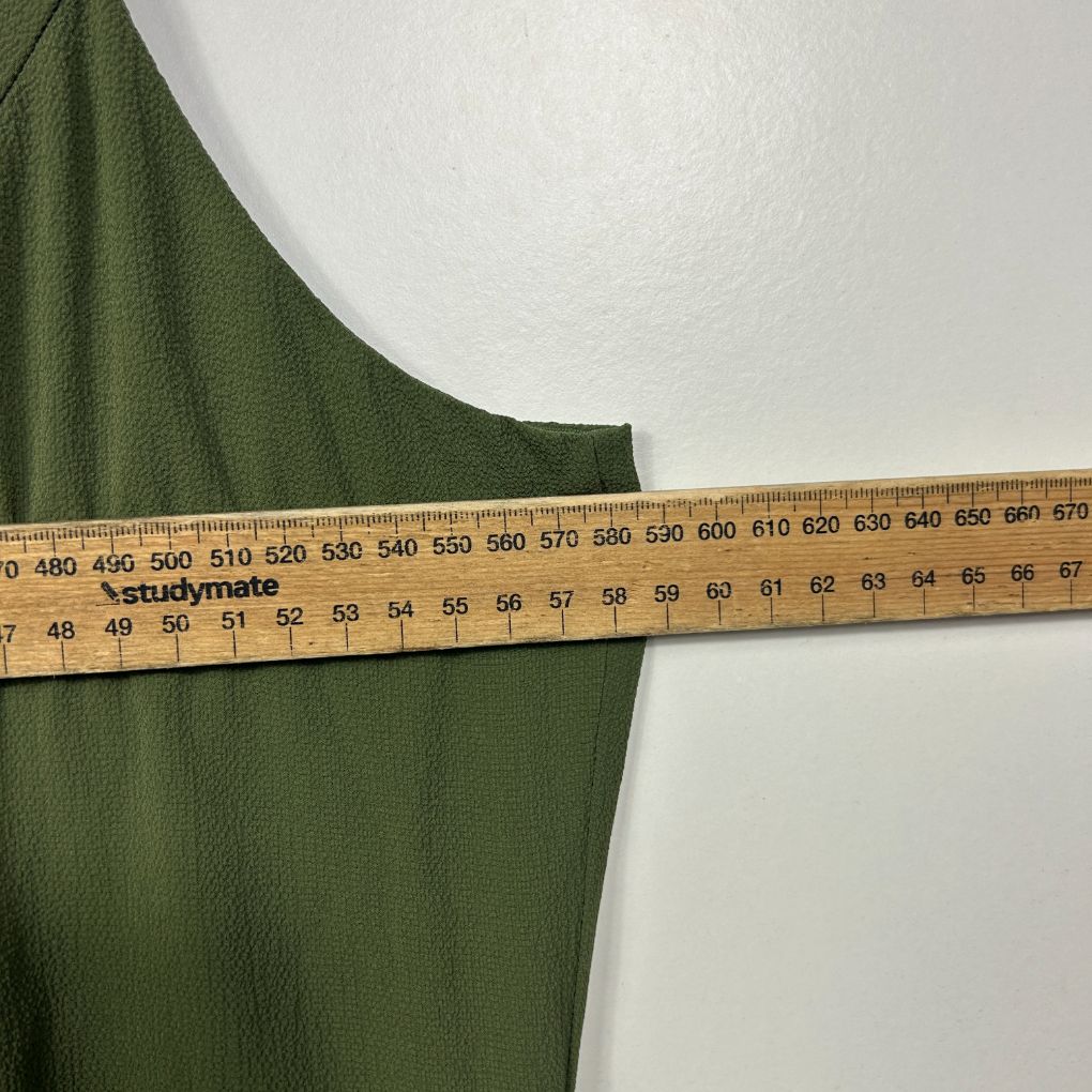City Chic Olive Green Maxi Wrap Dress - Size 20/L - Image 7