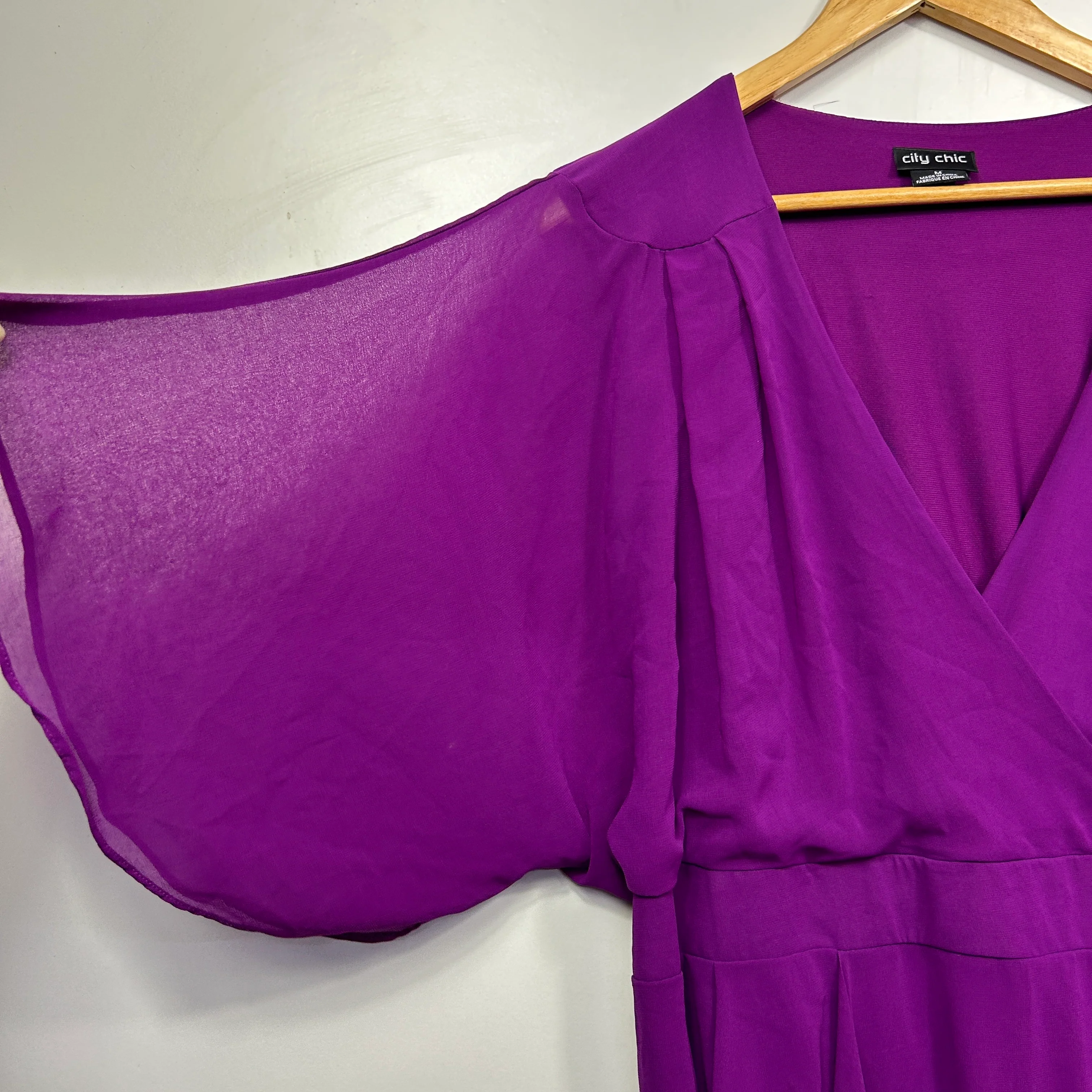 City Chic Purple Dress - Size 18/M - Image 2