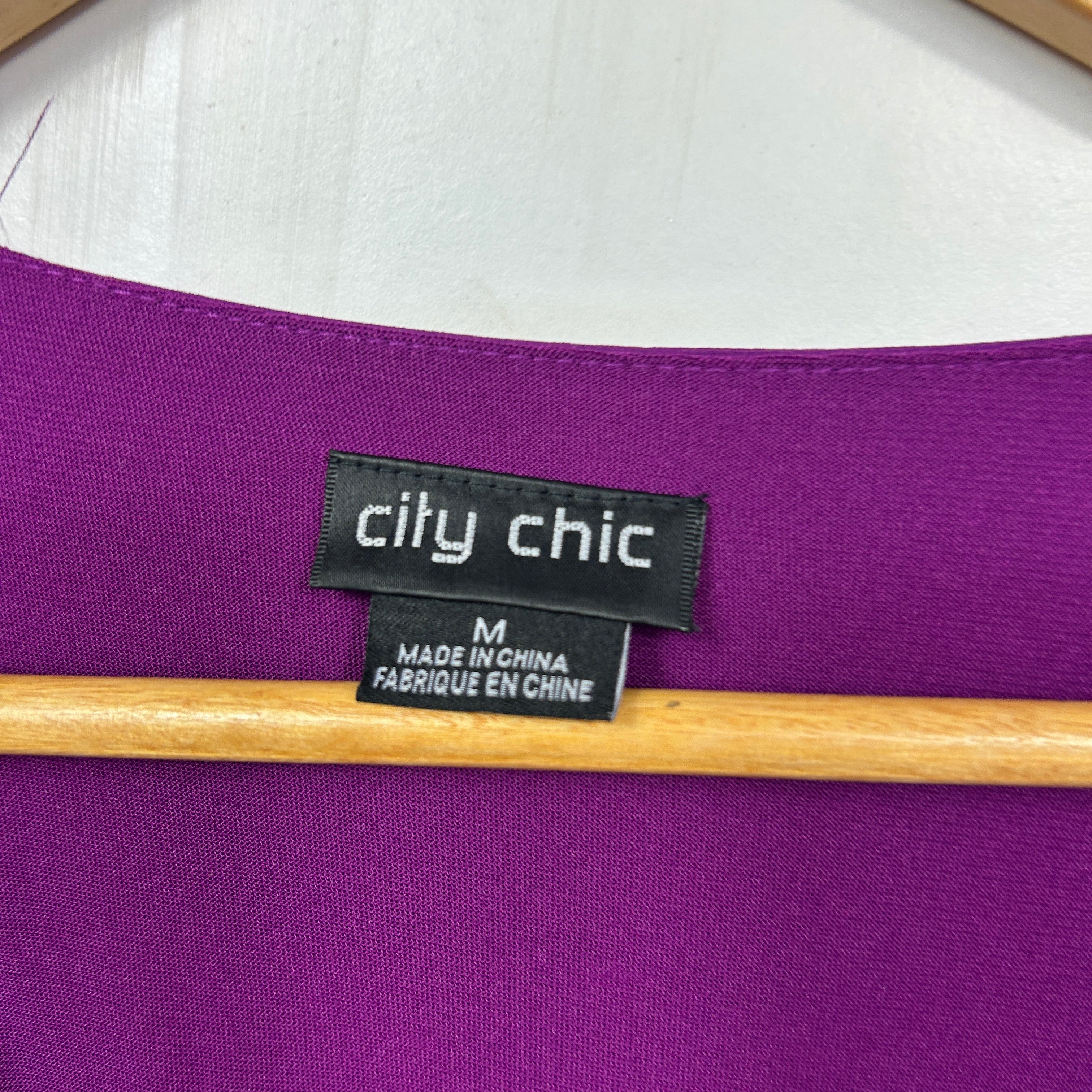 City Chic Purple Dress - Size 18/M - Image 3