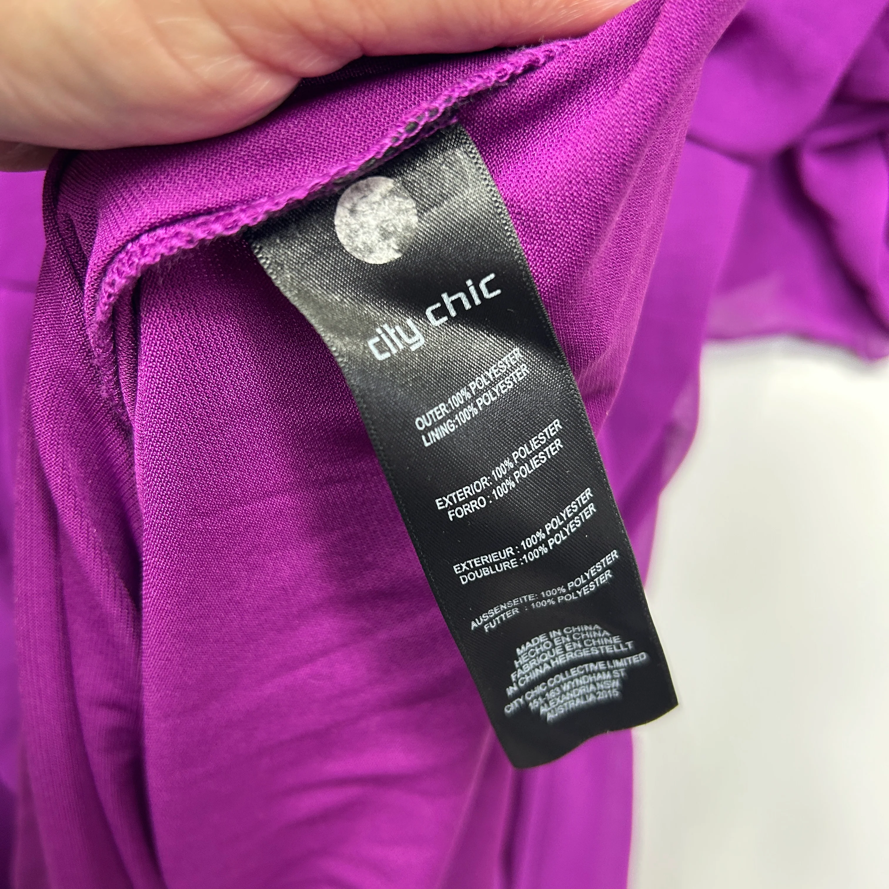 City Chic Purple Dress - Size 18/M - Image 5