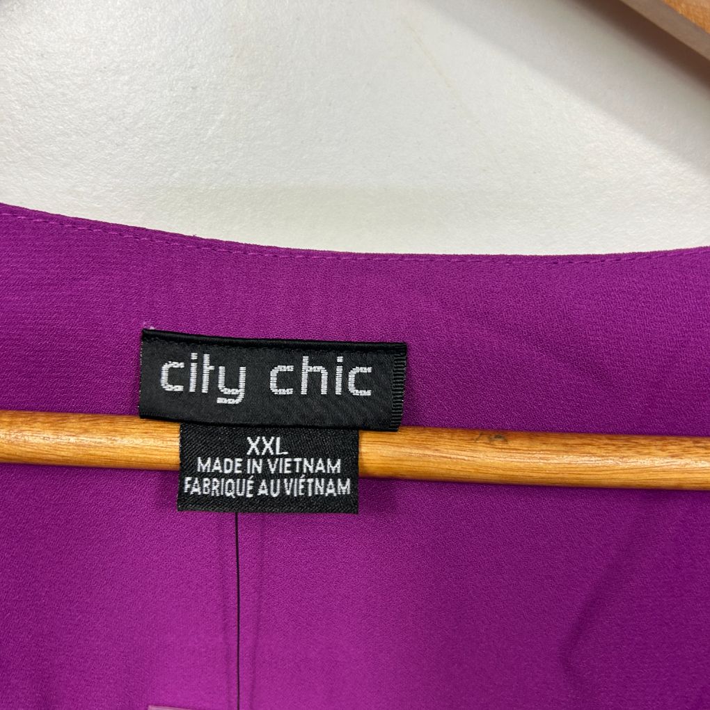 City Chic Purple Dress - Size 22/24/XXL - Image 2