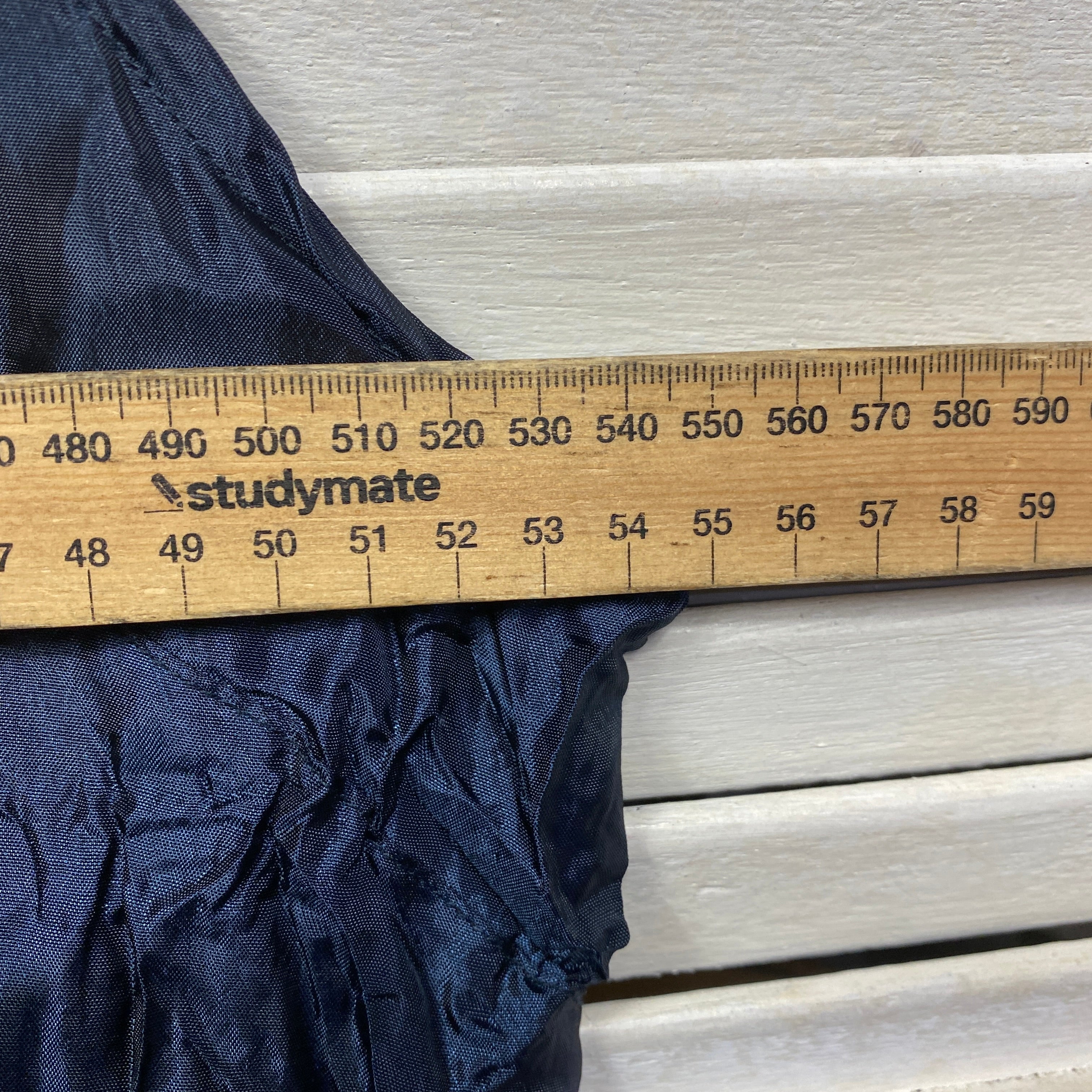 Clarity Top Size XL 16 Sleeveless Navy Blue Crinkle - Image 7