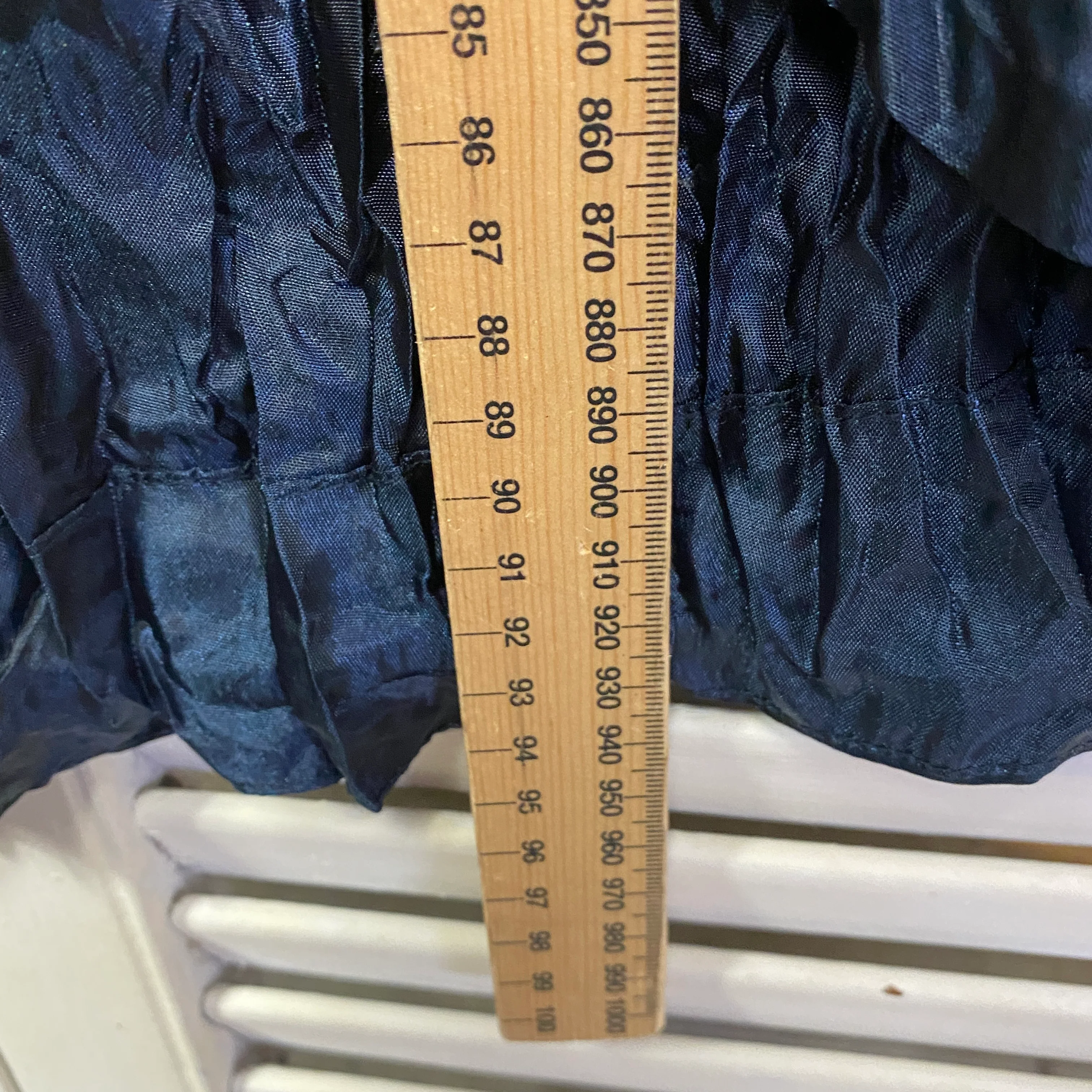 Clarity Top Size XL 16 Sleeveless Navy Blue Crinkle - Image 8