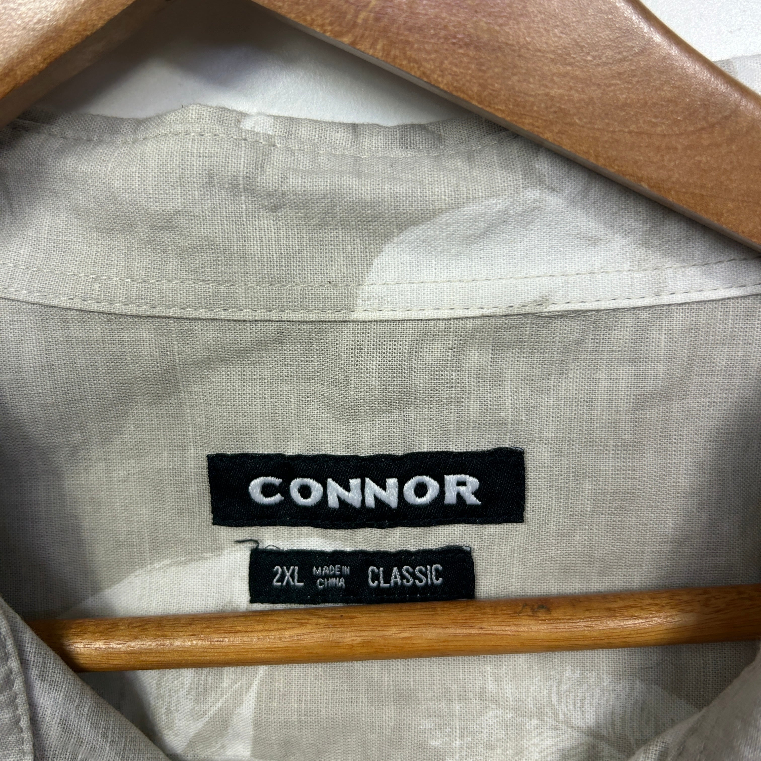 Connor Sage Leaf Print Short Sleeve Shirt - Size 2XL - Image 3