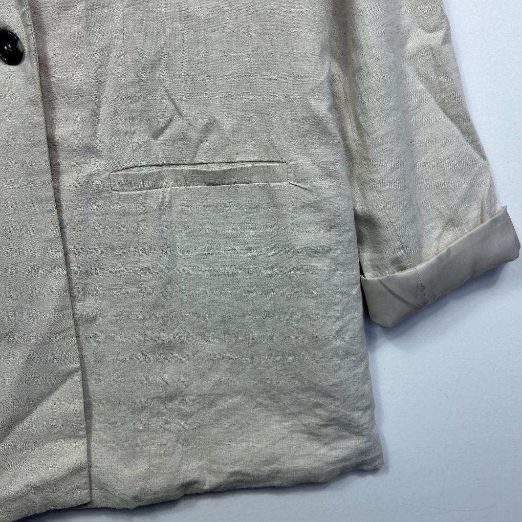 Cotton:On Beige Linen Blazer - Size 16 - Image 3