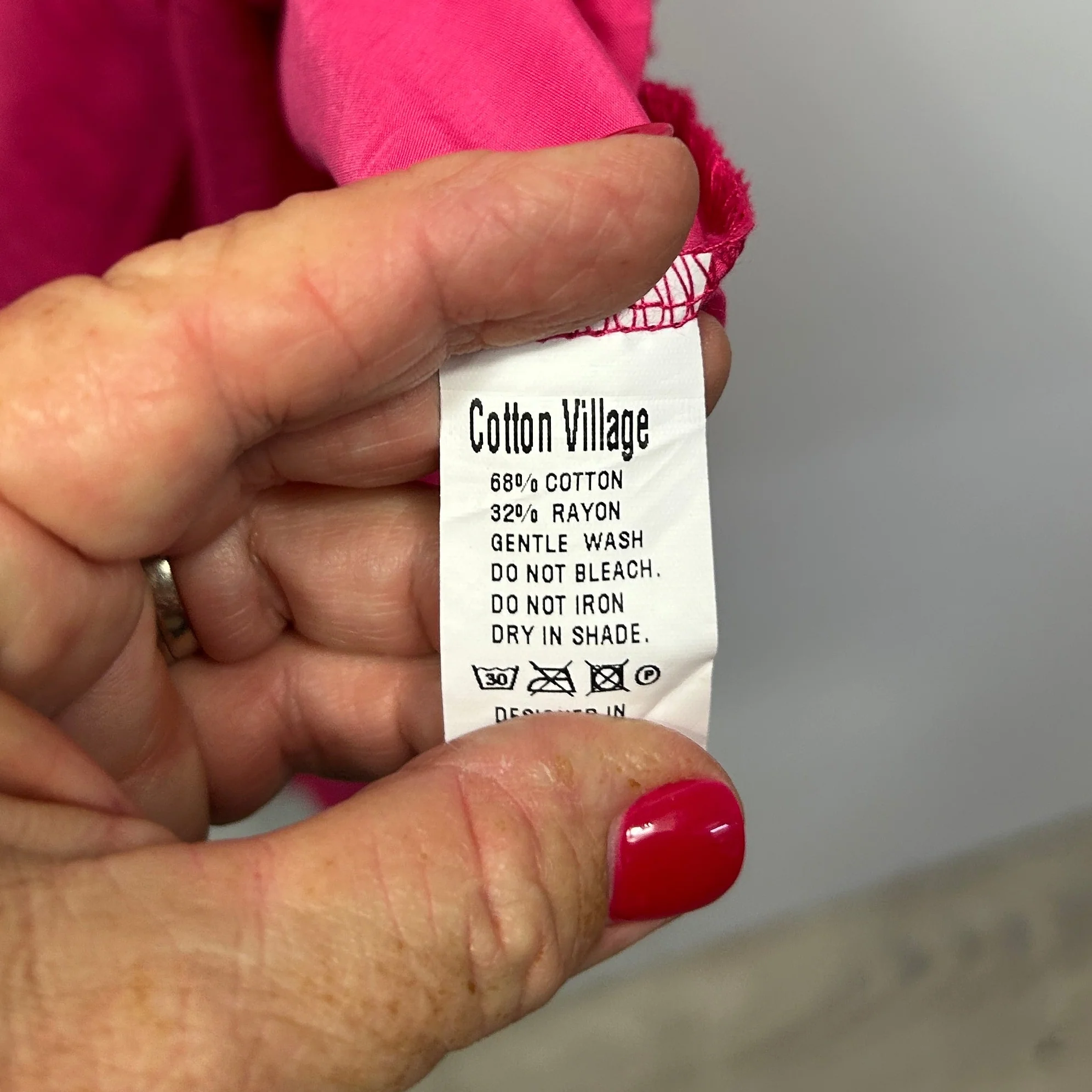 Cotton Village Pink Layered Dress - Size M/L - Image 4