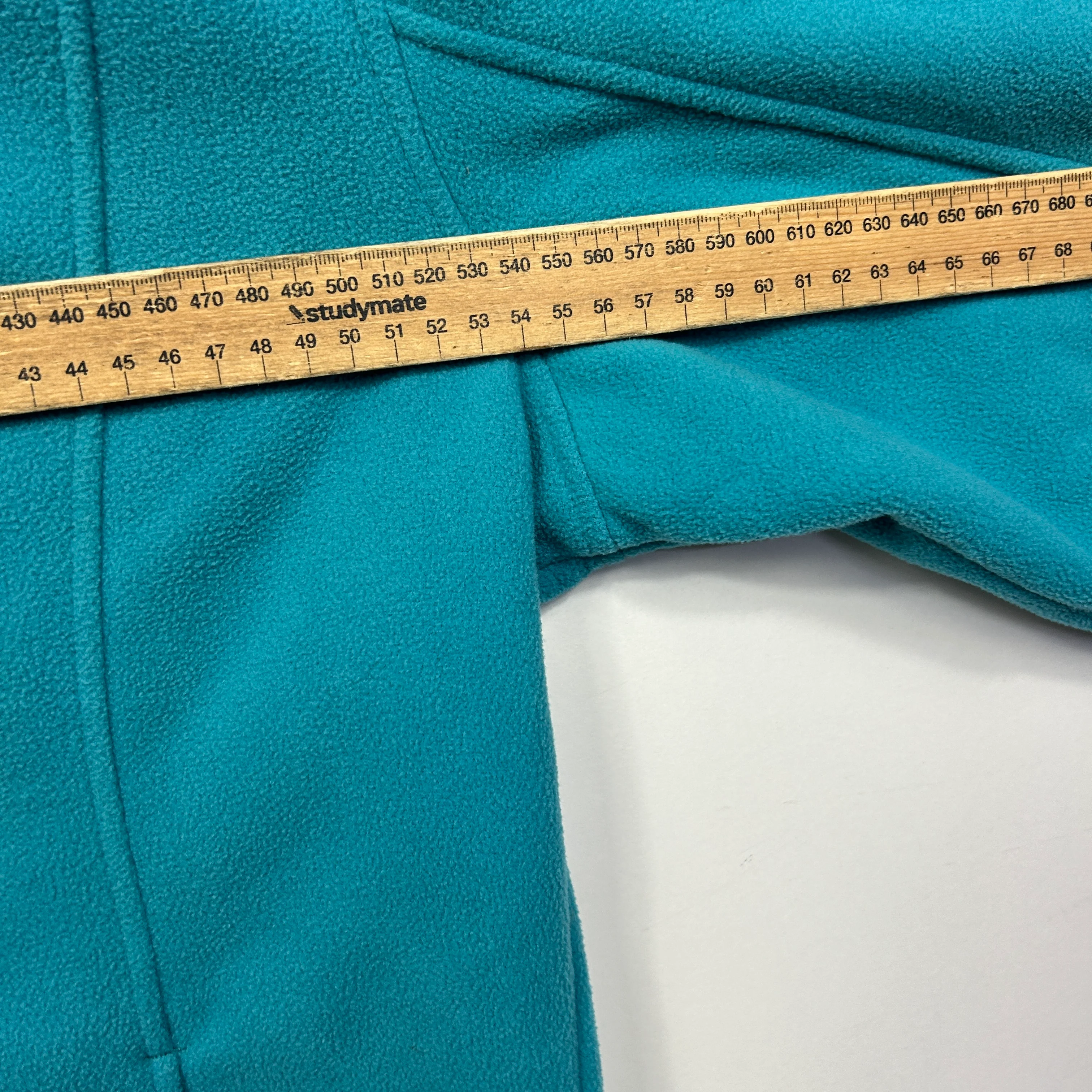 Crane Performance Teal Fleece Zip Jacket - Size 16 - Image 7