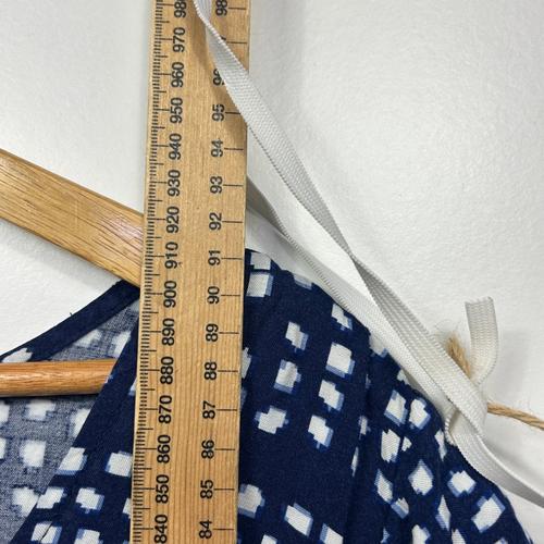 Crossroads Navy & White Geometric Print Shift Dress - Size 16 - Image 6