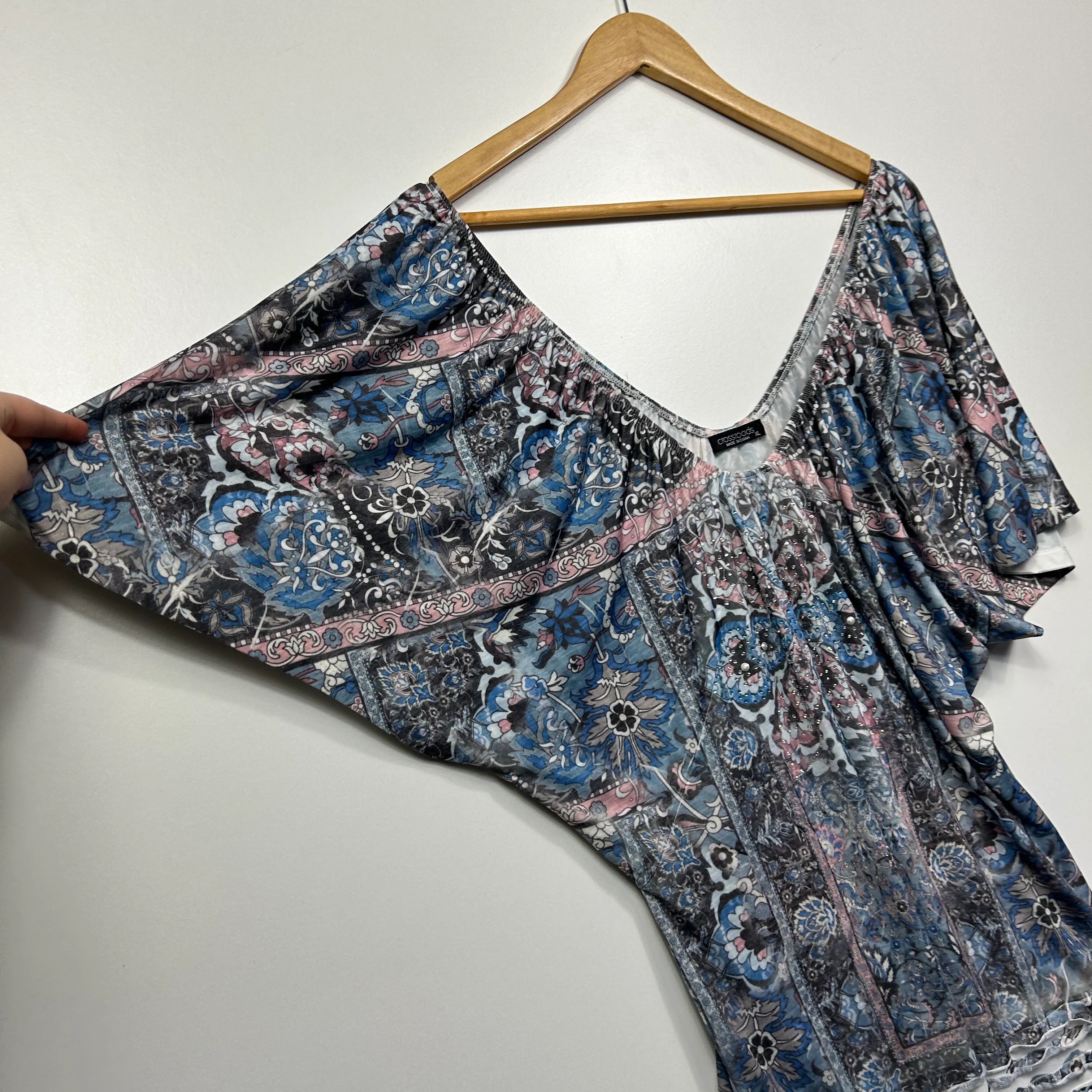 Crossroads Paisley Print Dress - Size XL - Image 3