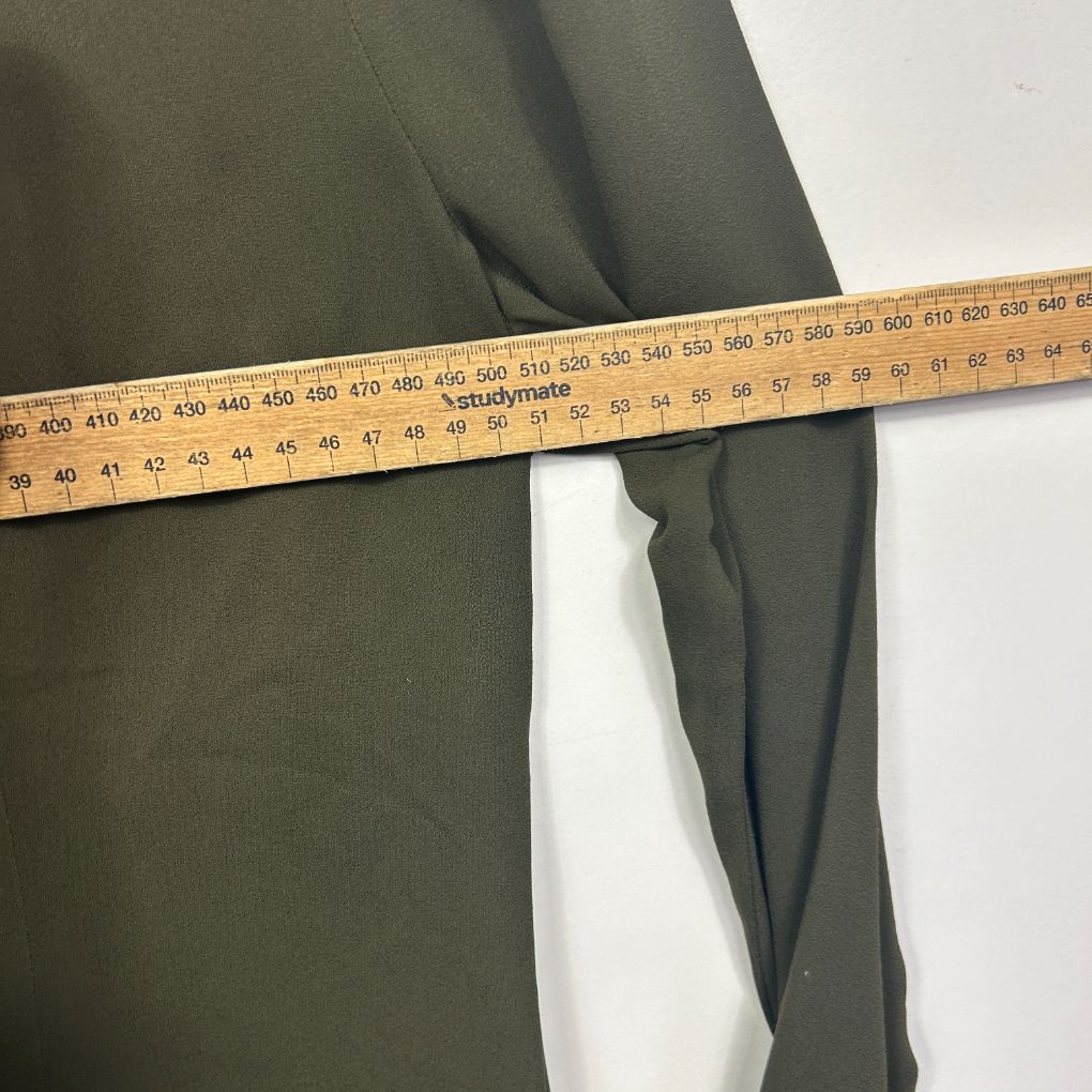 Cue Green Olive Long Sleeve Shirt - Size 14 - Image 5