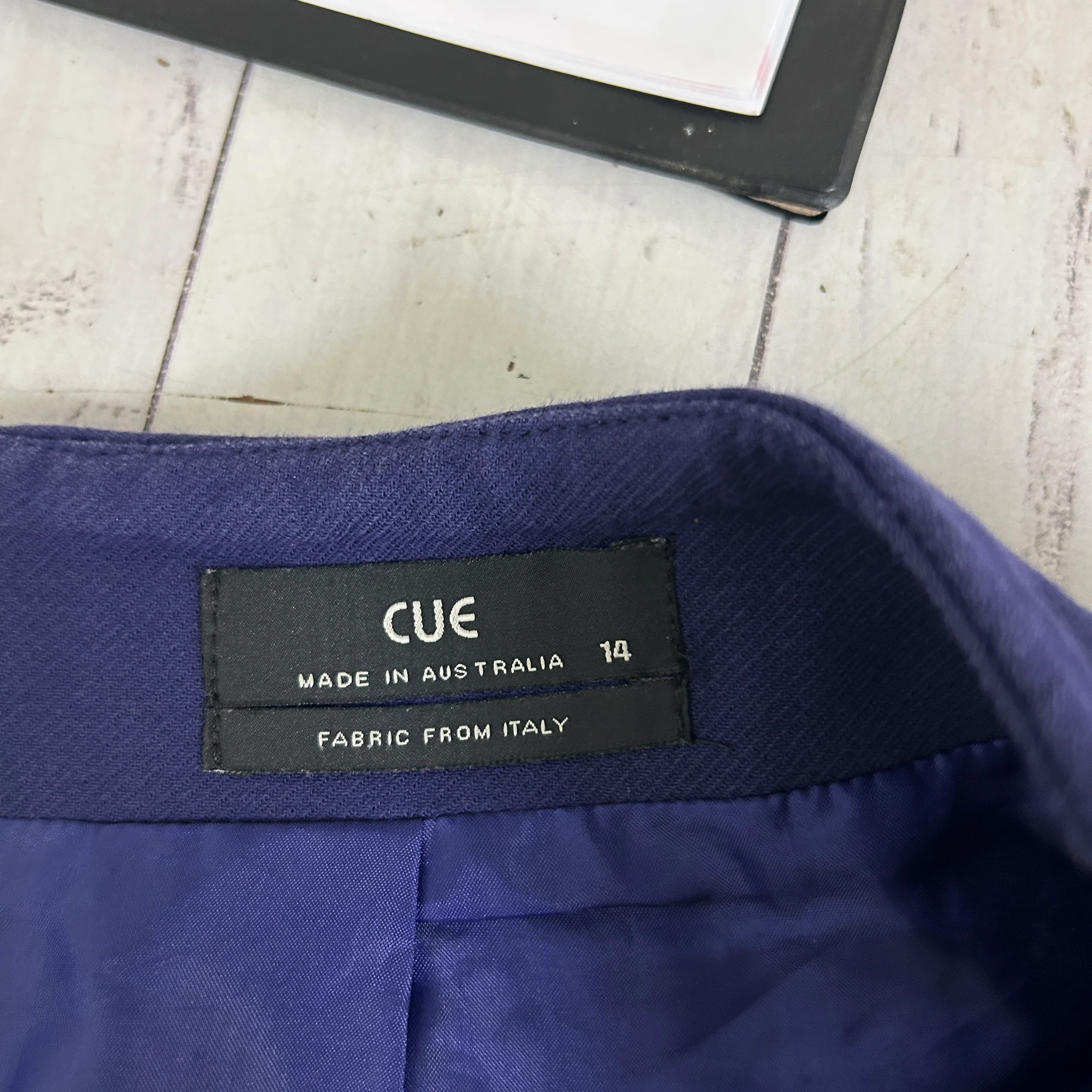 Cue Royal Blue Pleated Skirt - Size 14 - Image 3