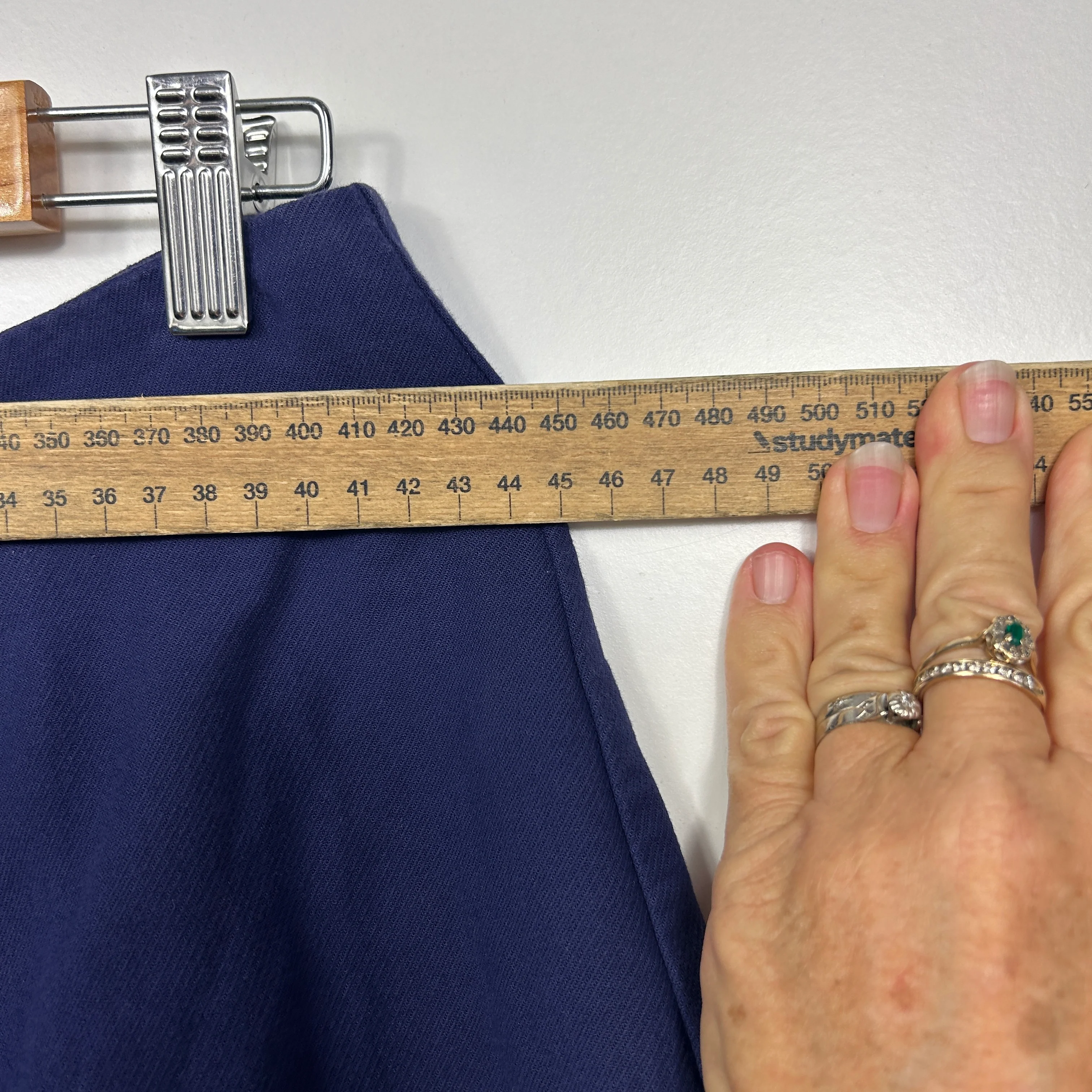 Cue Royal Blue Pleated Skirt - Size 14 - Image 5