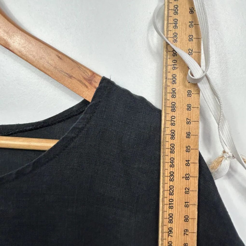 Curate by Trelise Cooper Black Linen Top - Size XL - Image 8