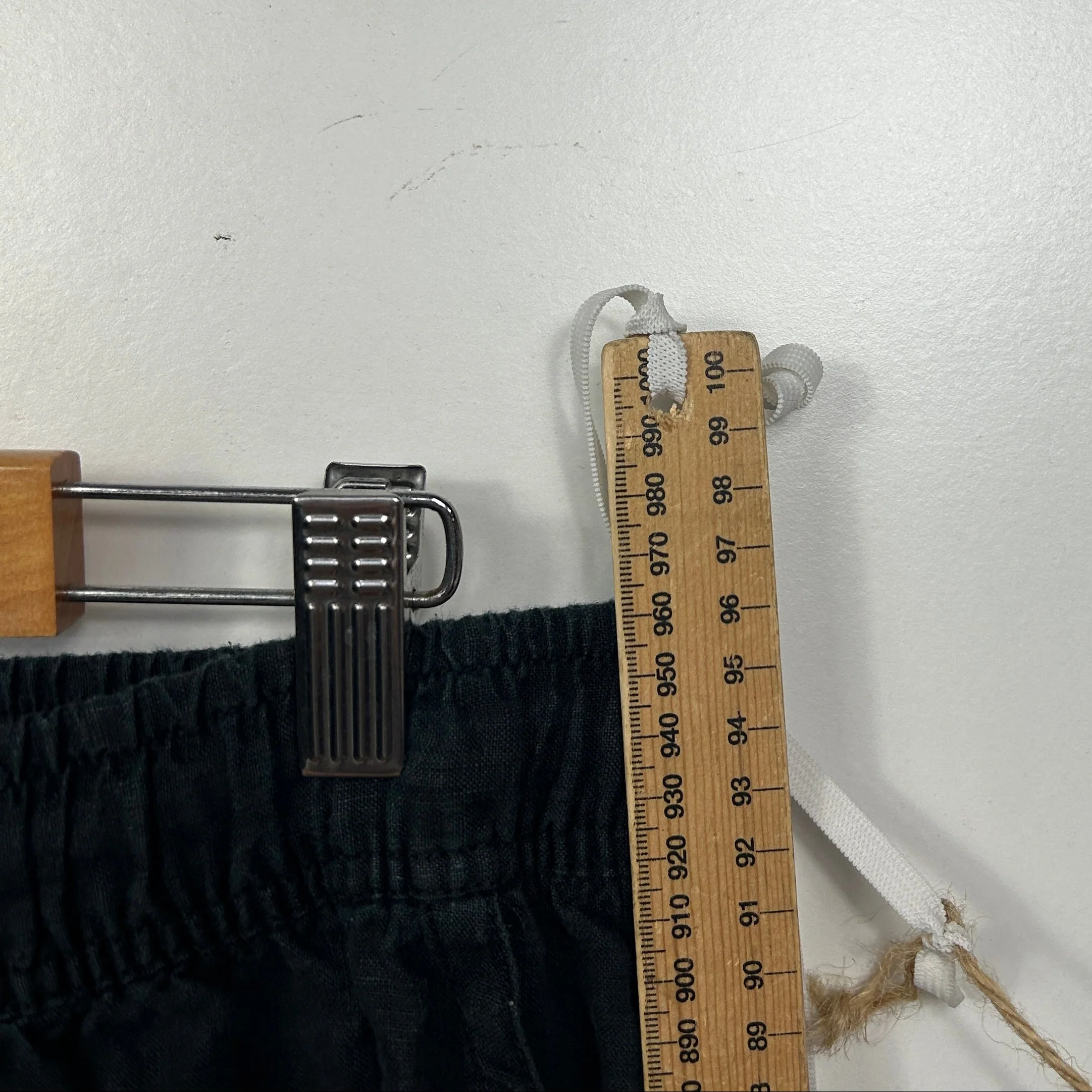 D-luxe Decjuba Basics Black Linen Pants - Size L - Image 7