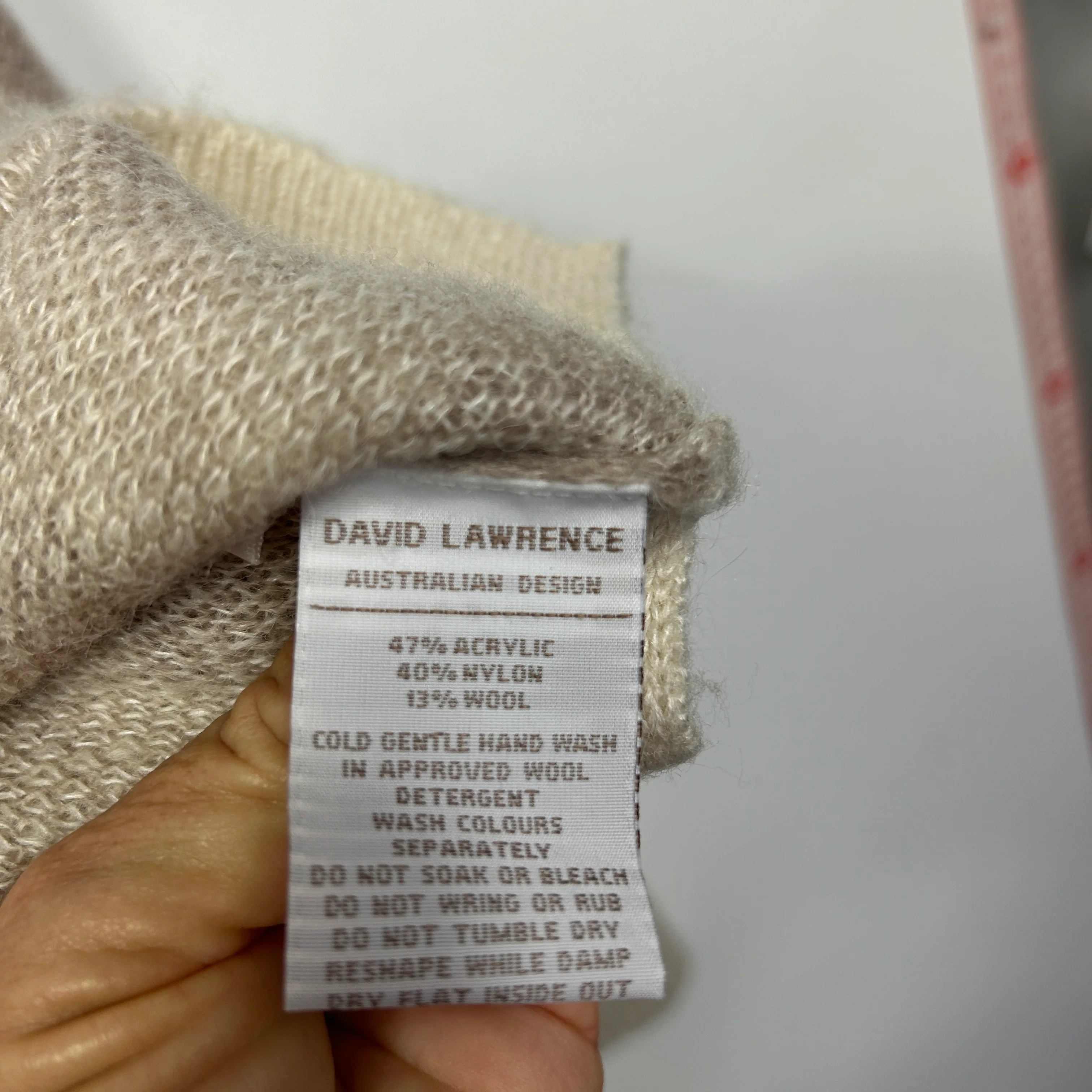 David Lawrence Wool Blend Animal Print Jumper - Size M - Image 4
