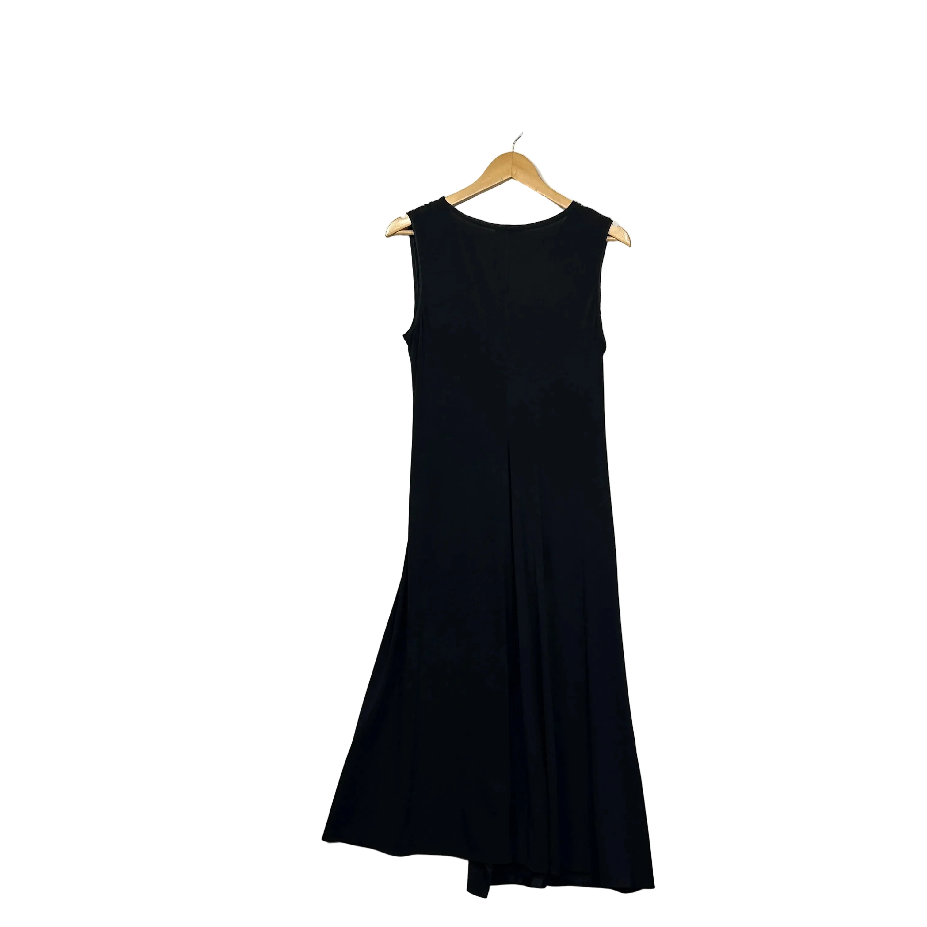 David Lawrence Black Faux Wrap Dress - Size 14 - Image 5