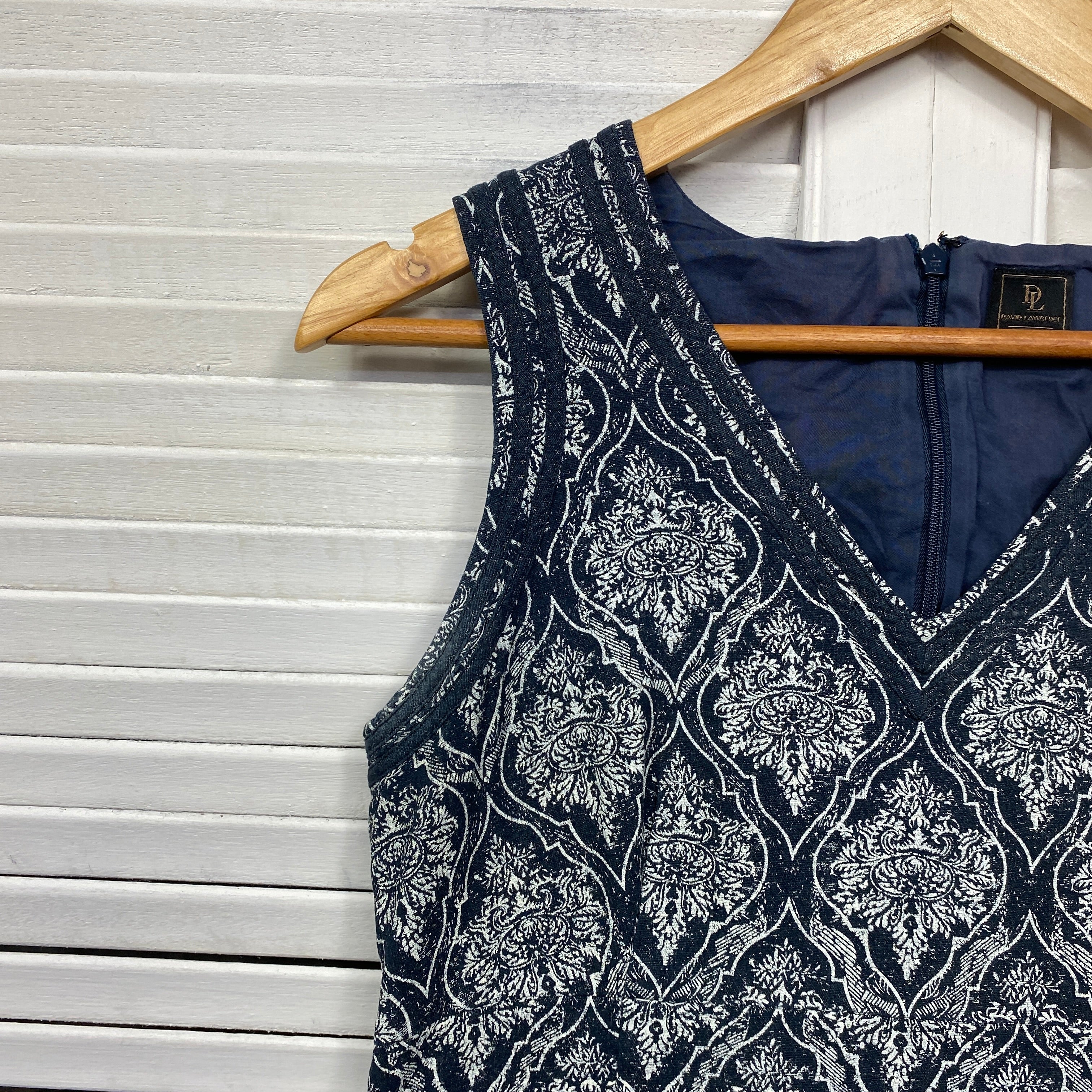 David Lawrence Dress Size 16 Blue Sleeveless Cocktail - Image 3