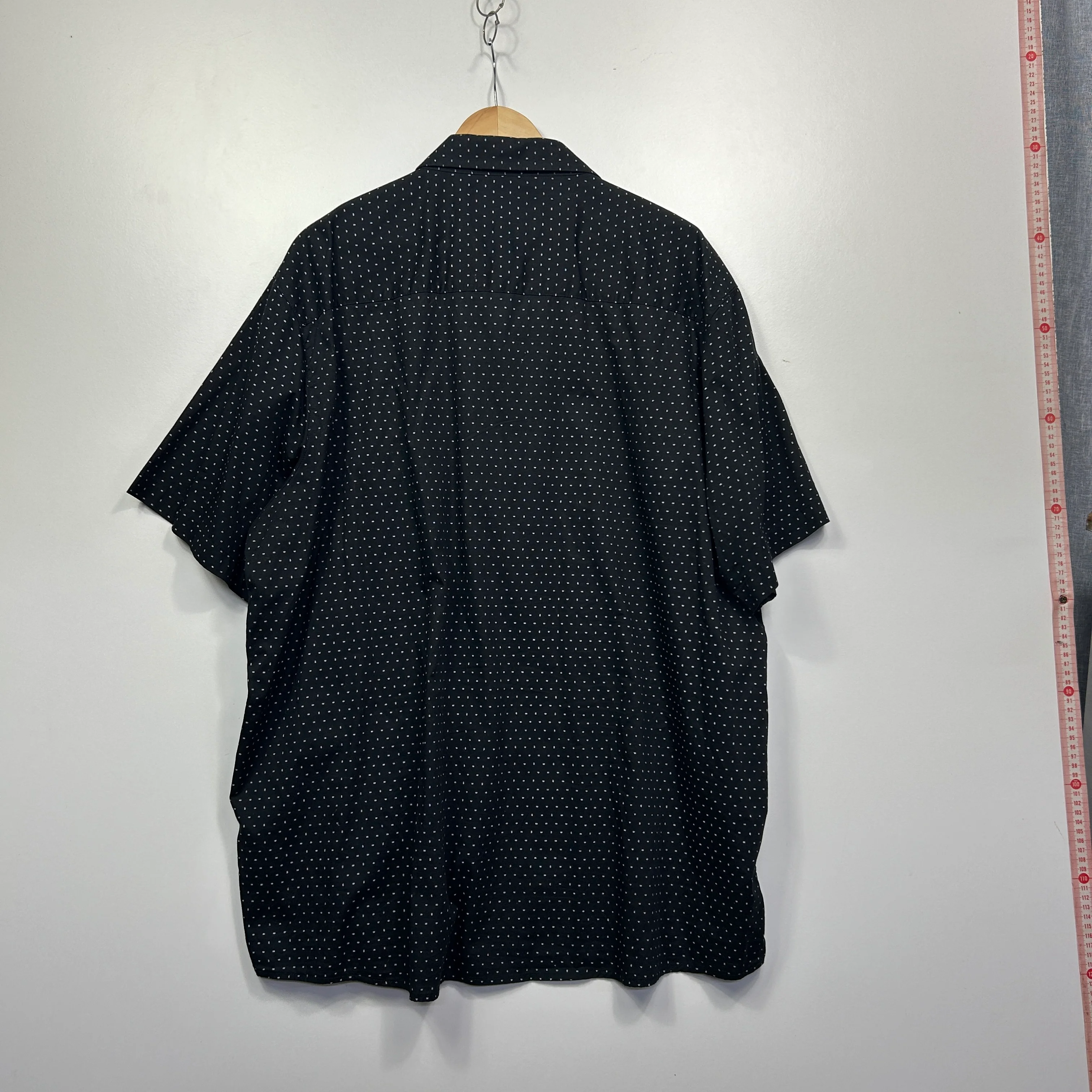 DBK Apparel Black Polka Dot Short Sleeve Shirt - Size 6XL - Image 3