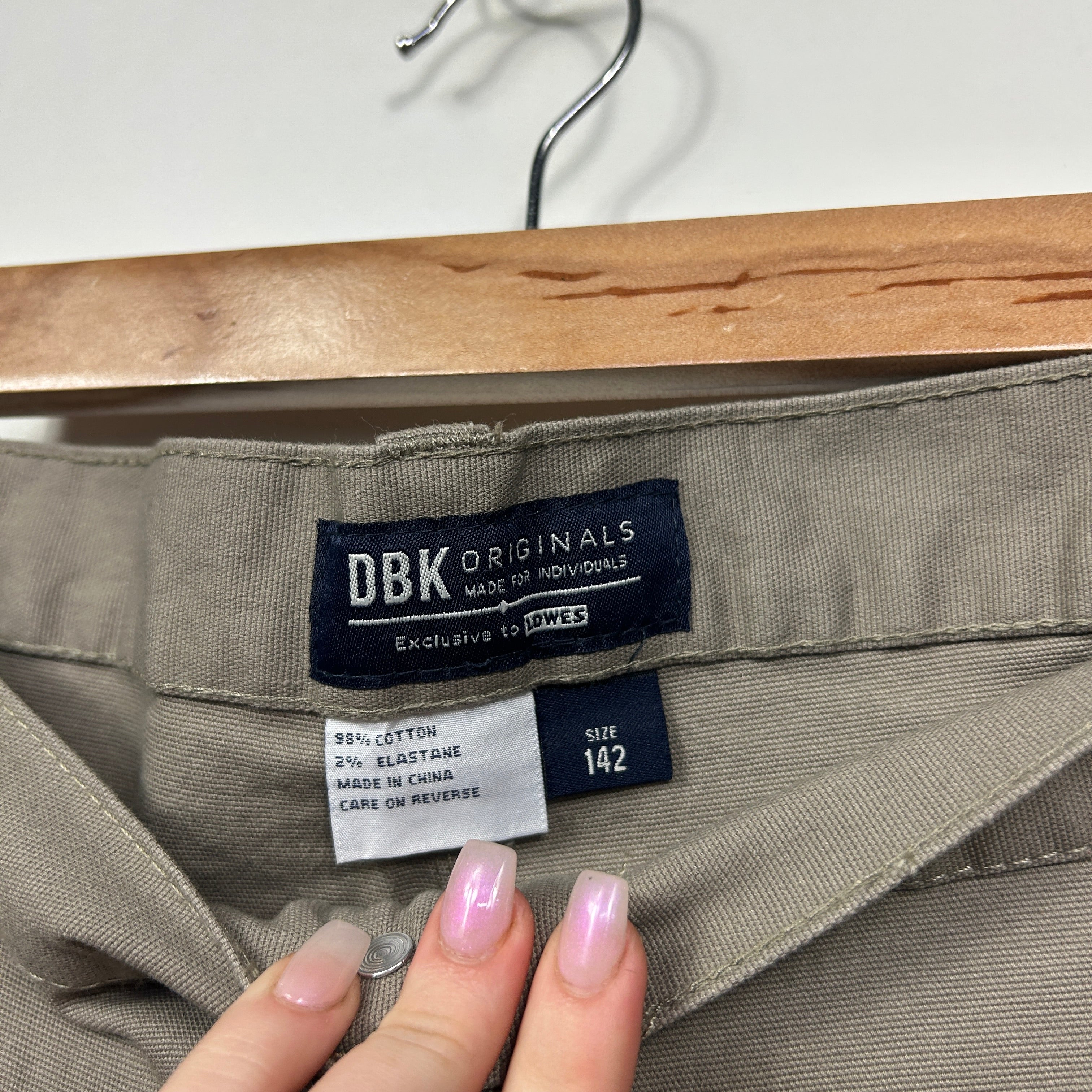 DBK Originals Khaki Shorts - Size 142 - Image 2