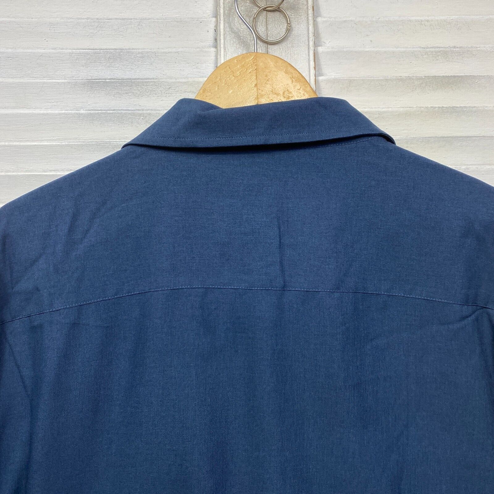 DBK Shirt Size 6XL Plus Long Sleeve Blue Button Up Big Tall Lowes - Image 7