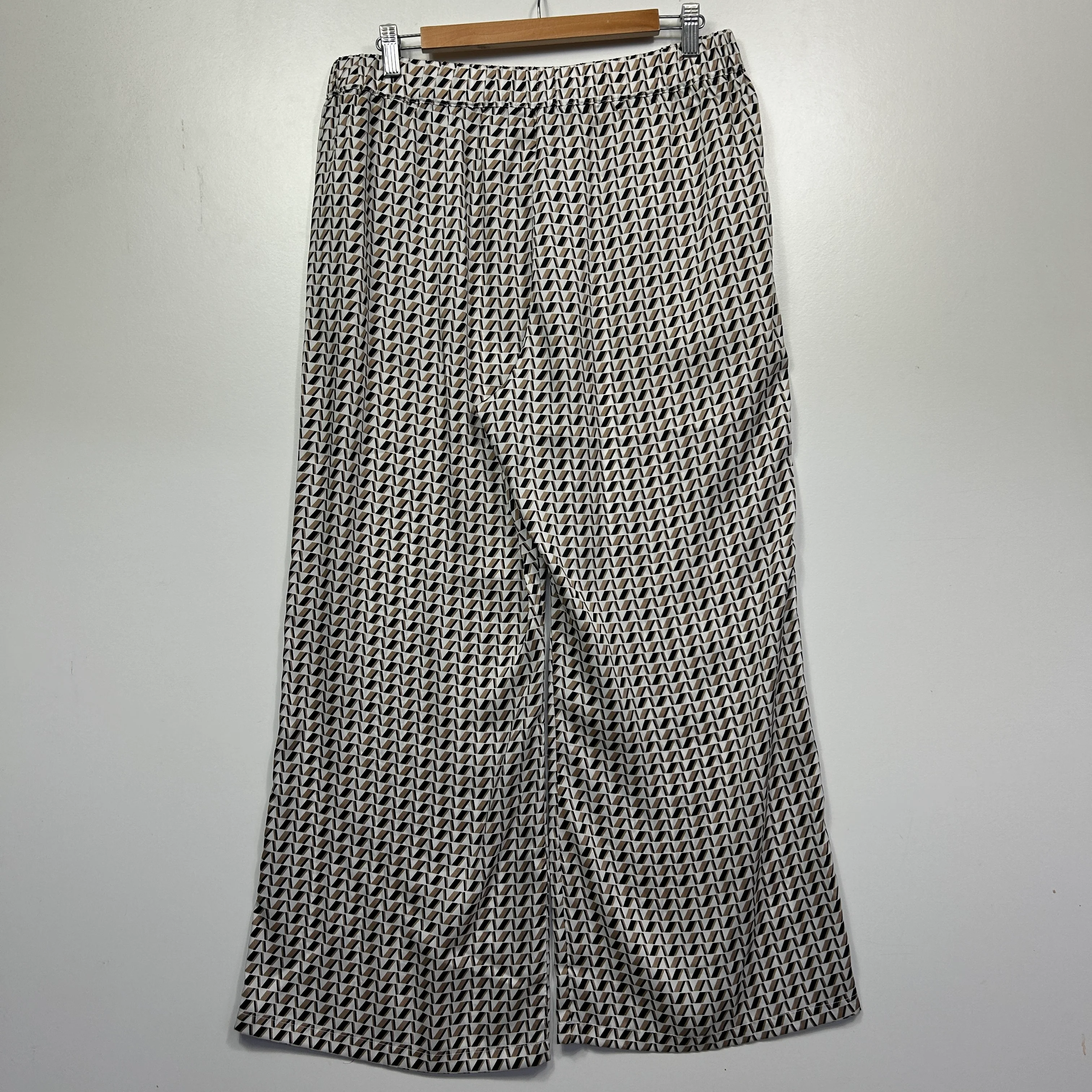 Decjuba Multicoloured Geometric Wide Leg Pants - Size L - Image 5