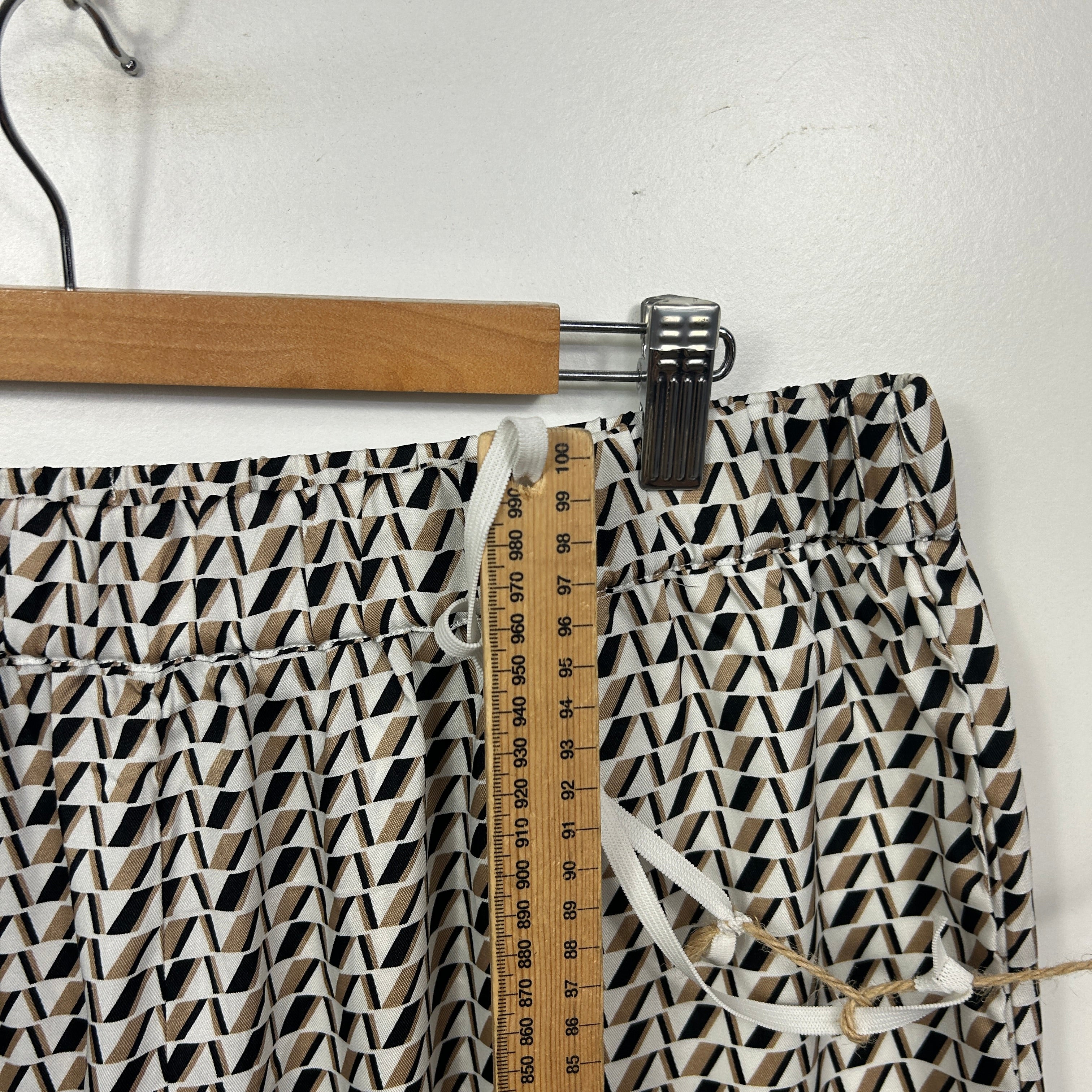 Decjuba Multicoloured Geometric Wide Leg Pants - Size L - Image 7