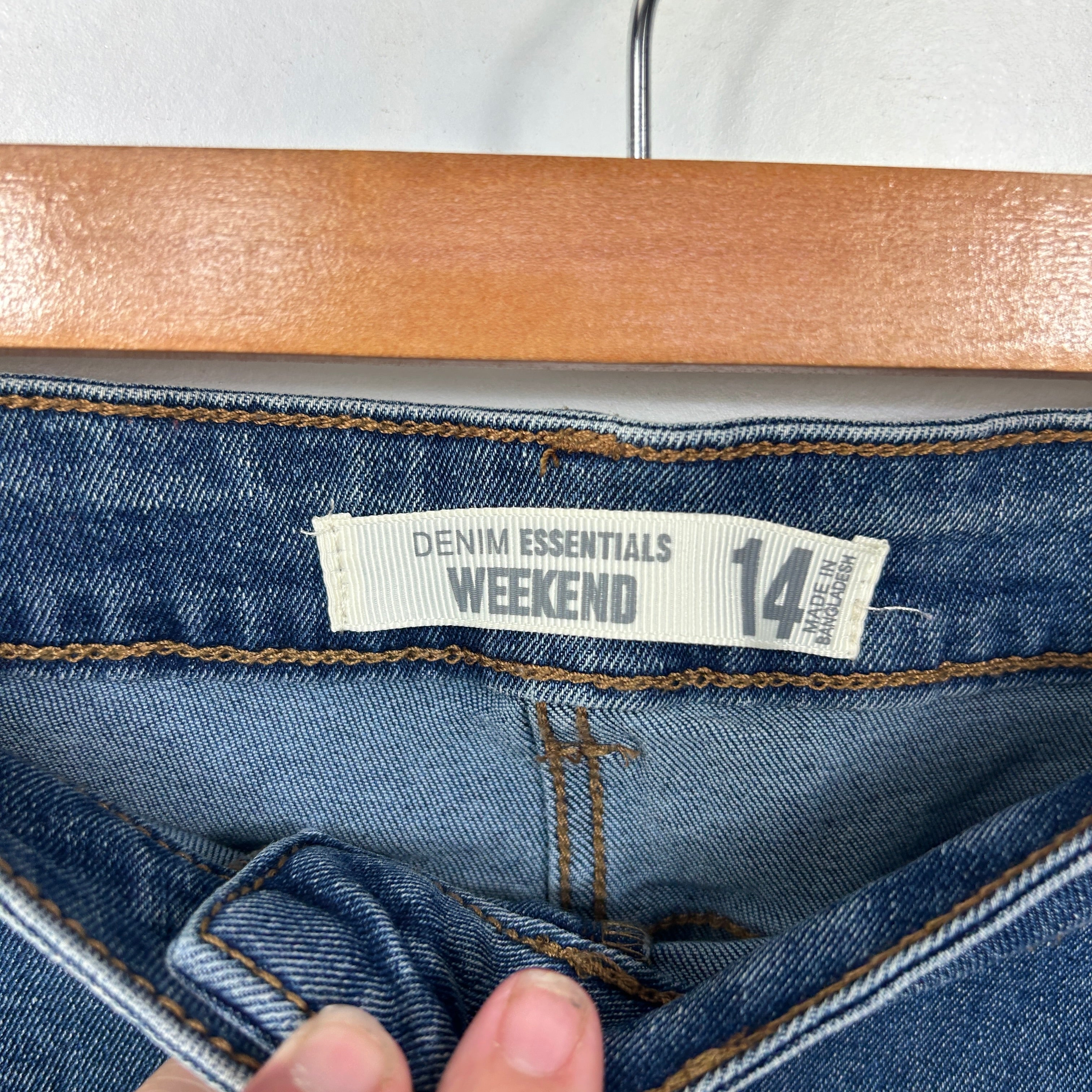 Denim Essentials Weekend Blue Jeans - Size 14 - Image 3
