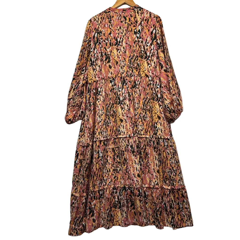 Eb & Ive Orange Multicoloured Dress - Size XL - Image 2