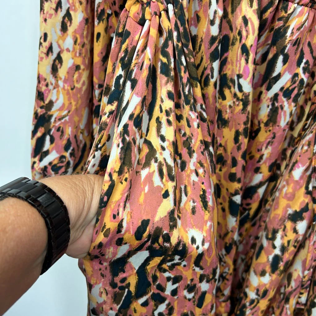 Eb & Ive Orange Multicoloured Dress - Size XL - Image 3