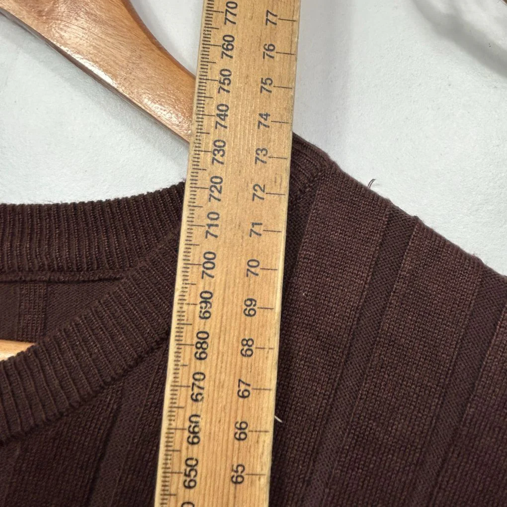 Edited Brown Ribbed Top - Size 16 - Image 5