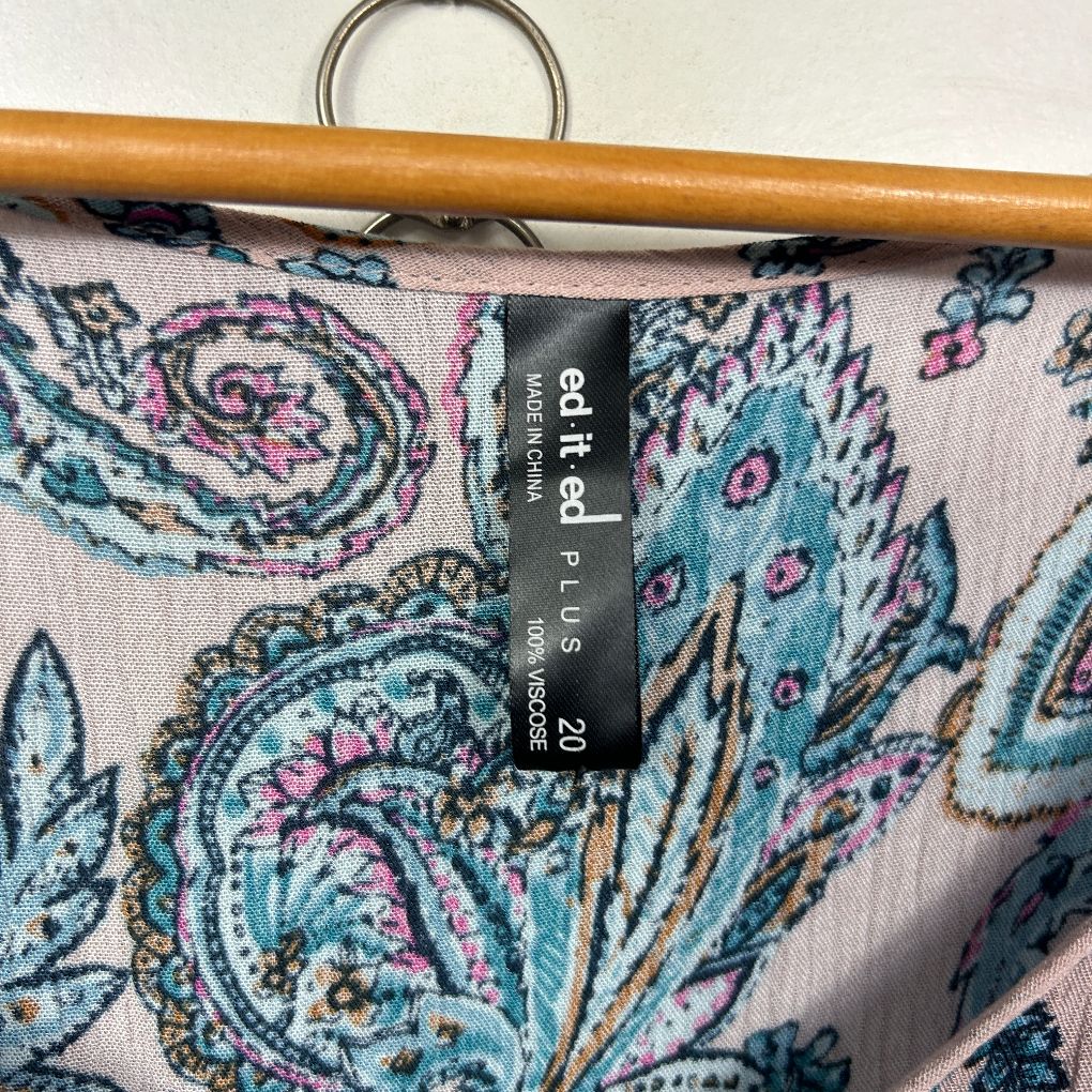 edited Paisley Maxi Dress - Size 20 - Image 4