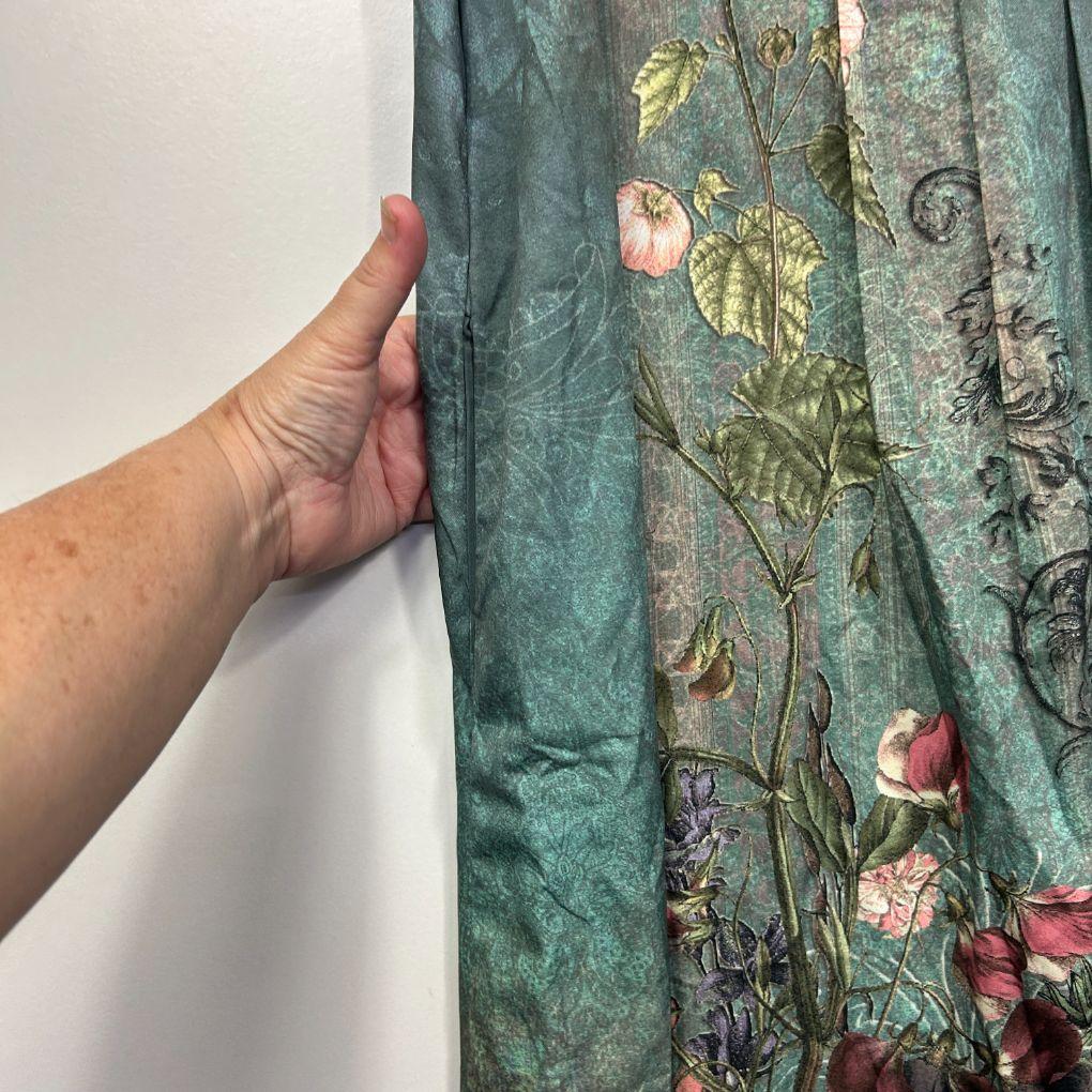 Emery Rose Teal Floral Dress - Size 22 - Image 2