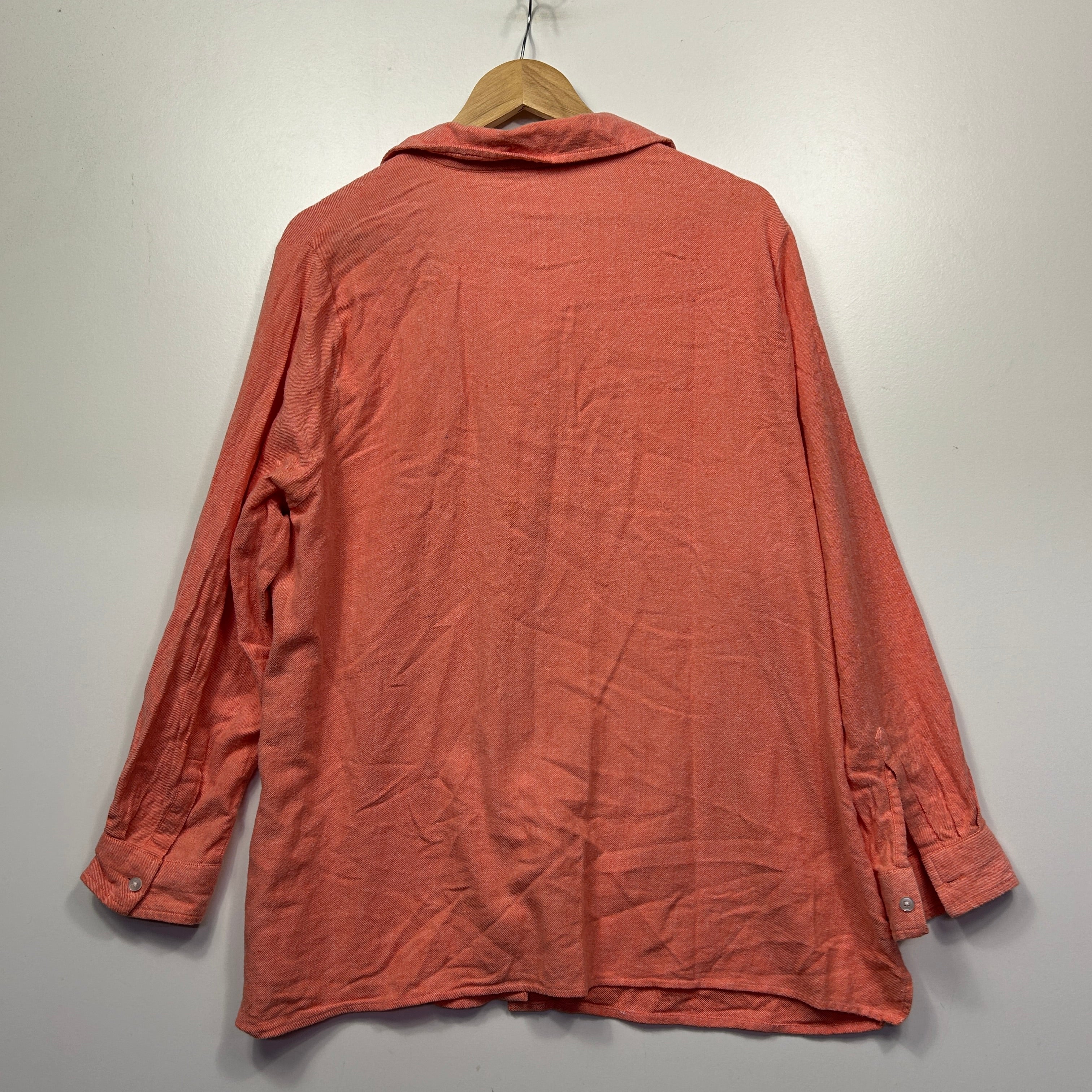 Established Peach Cotton Shirt - Size 18 - Image 4