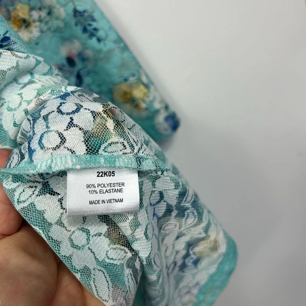 Established Teal Floral Kimono - Size 22 - Image 3