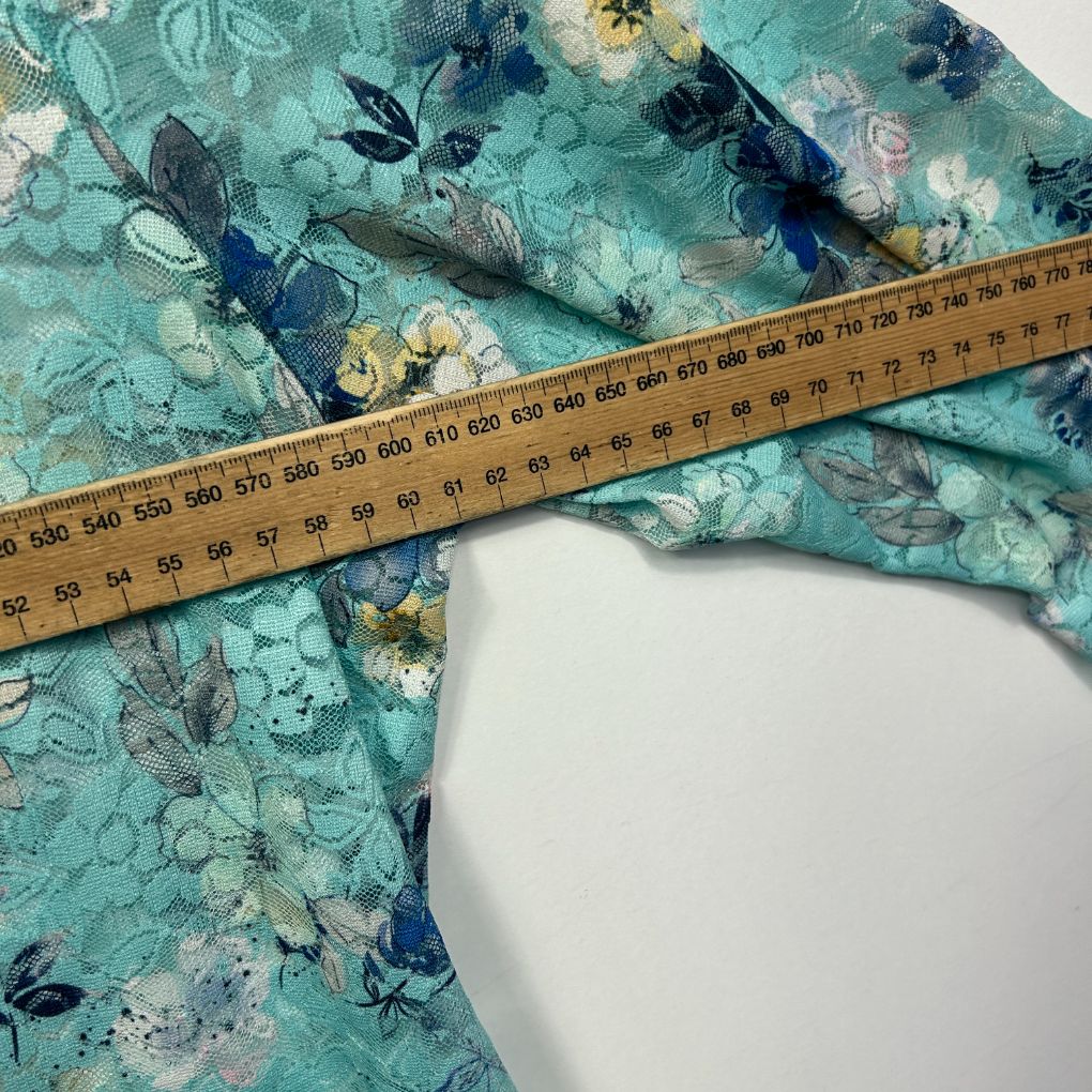 Established Teal Floral Kimono - Size 22 - Image 5