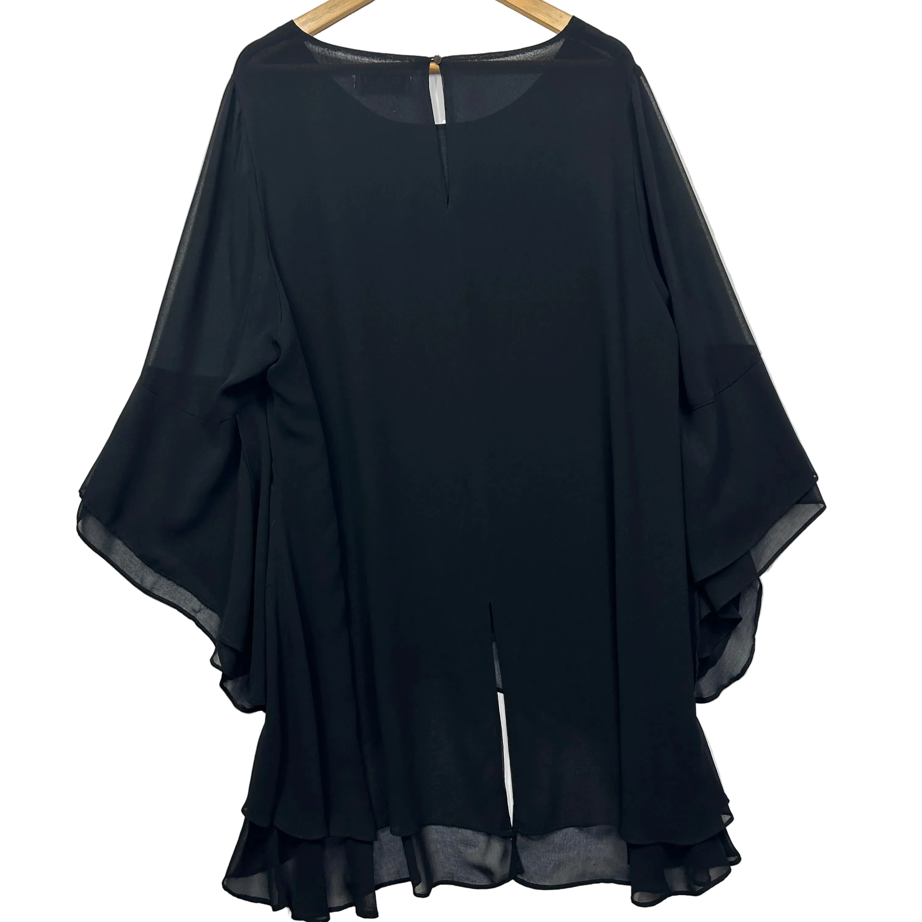 Estelle Black Sheer Overlay Top - Size 20 - Image 2
