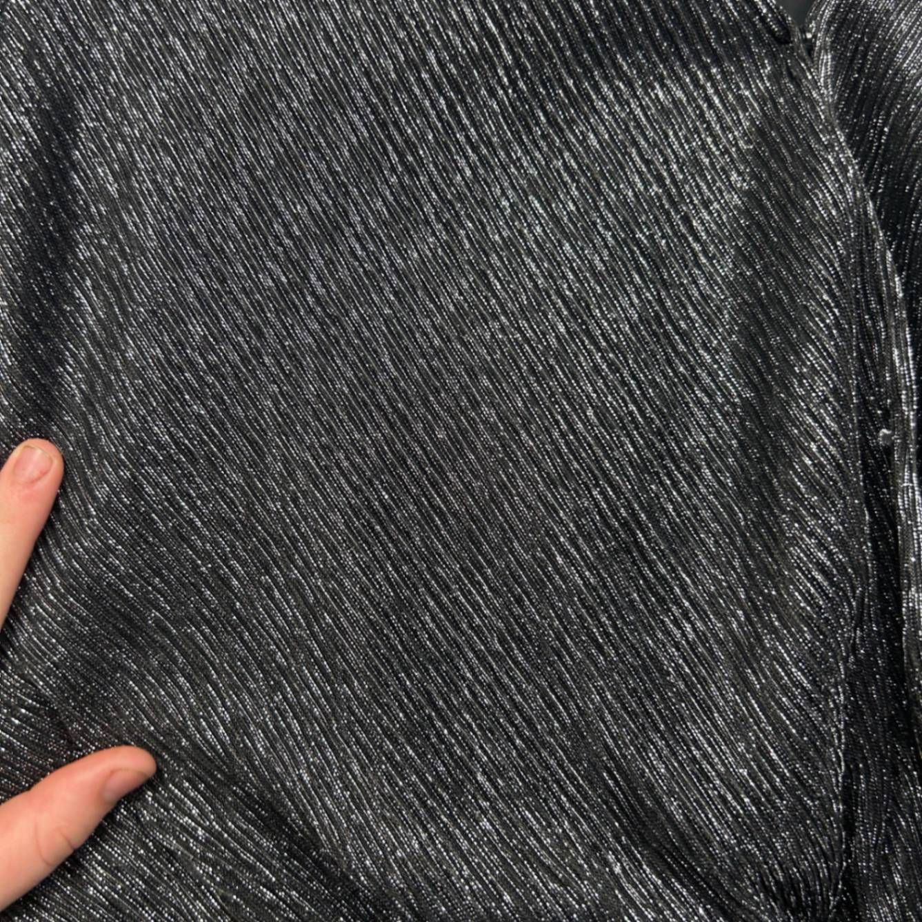 Estelle Black Long Sleeve V Neck Wrap Top Size AU 14 Plus Evening Cocktail - Image 3
