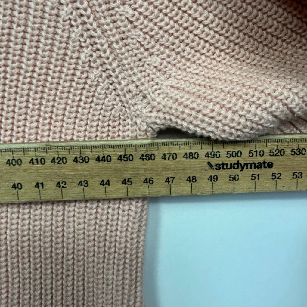 Euroedit Pink Cotton Knit Sweater - Size 14/42 - Image 5
