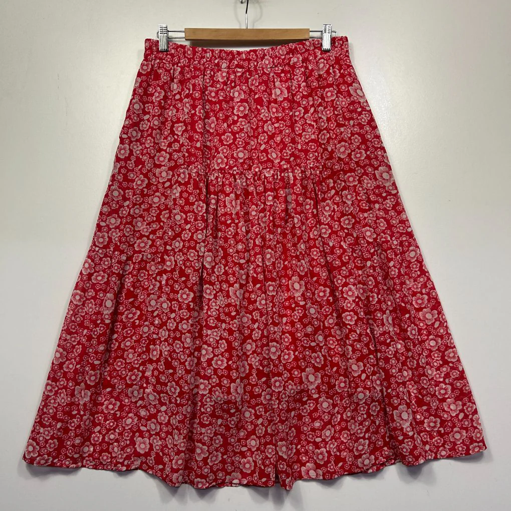 Fate + Becker Red Maxi Skirt - Size 14 - Image 2