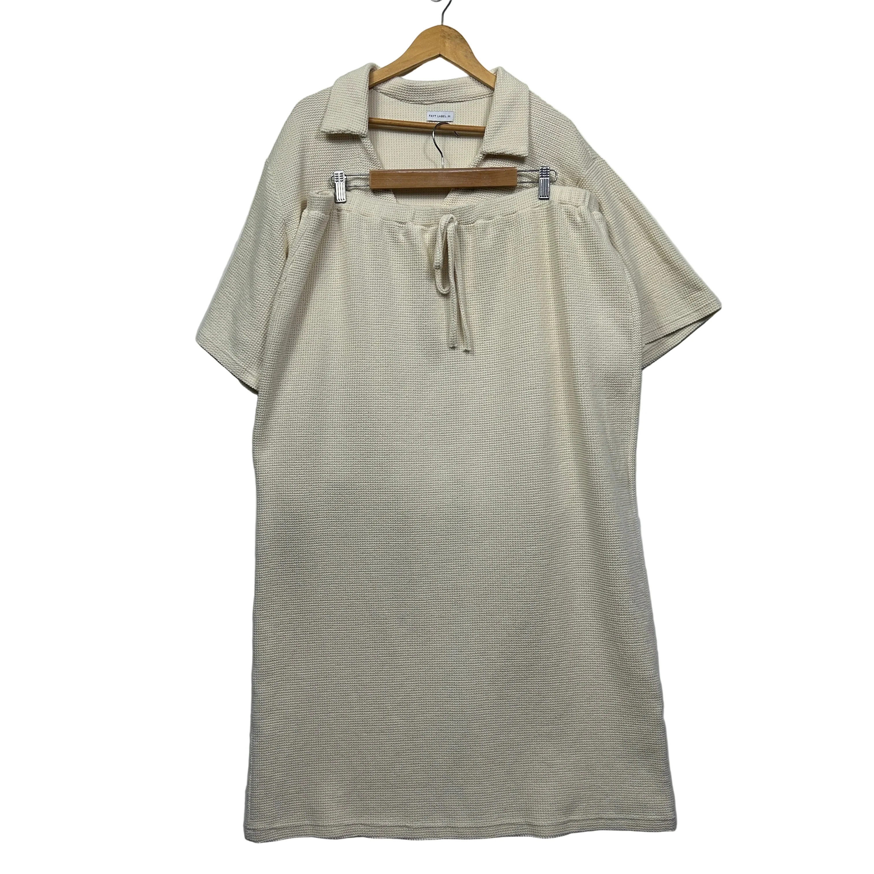 Fayt The Label Cream Textured Two-Piece Top and Skirt Set - Size 22 - Image 4