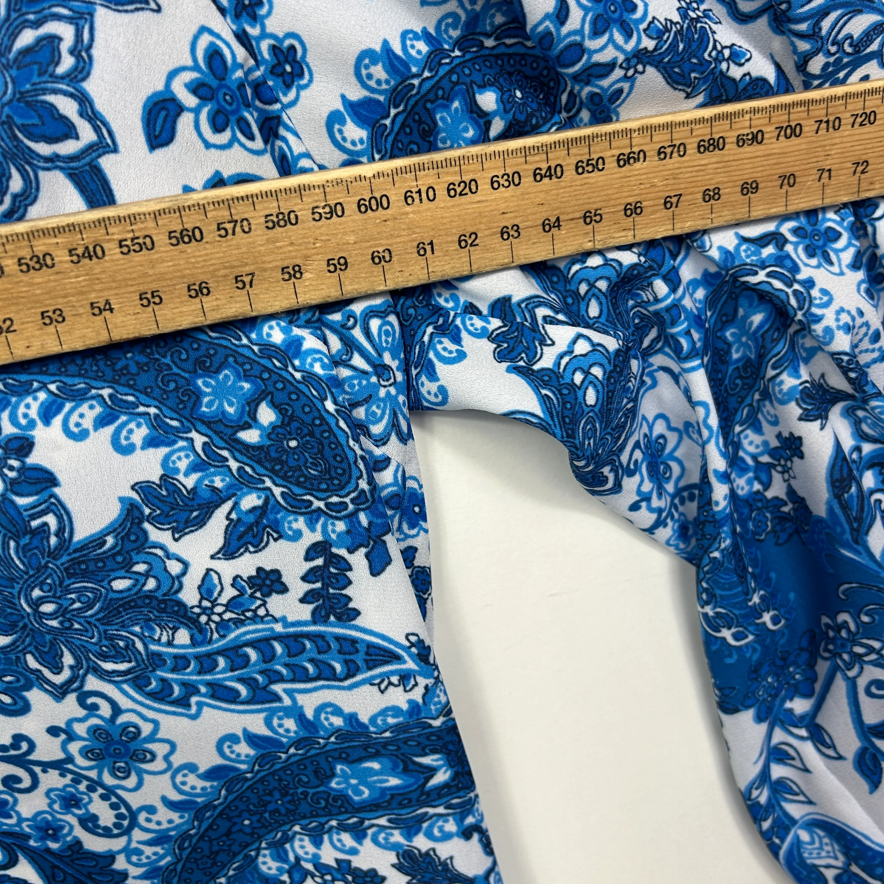 Fella Hamilton Blue Patterned Top - Size 18 - Image 4