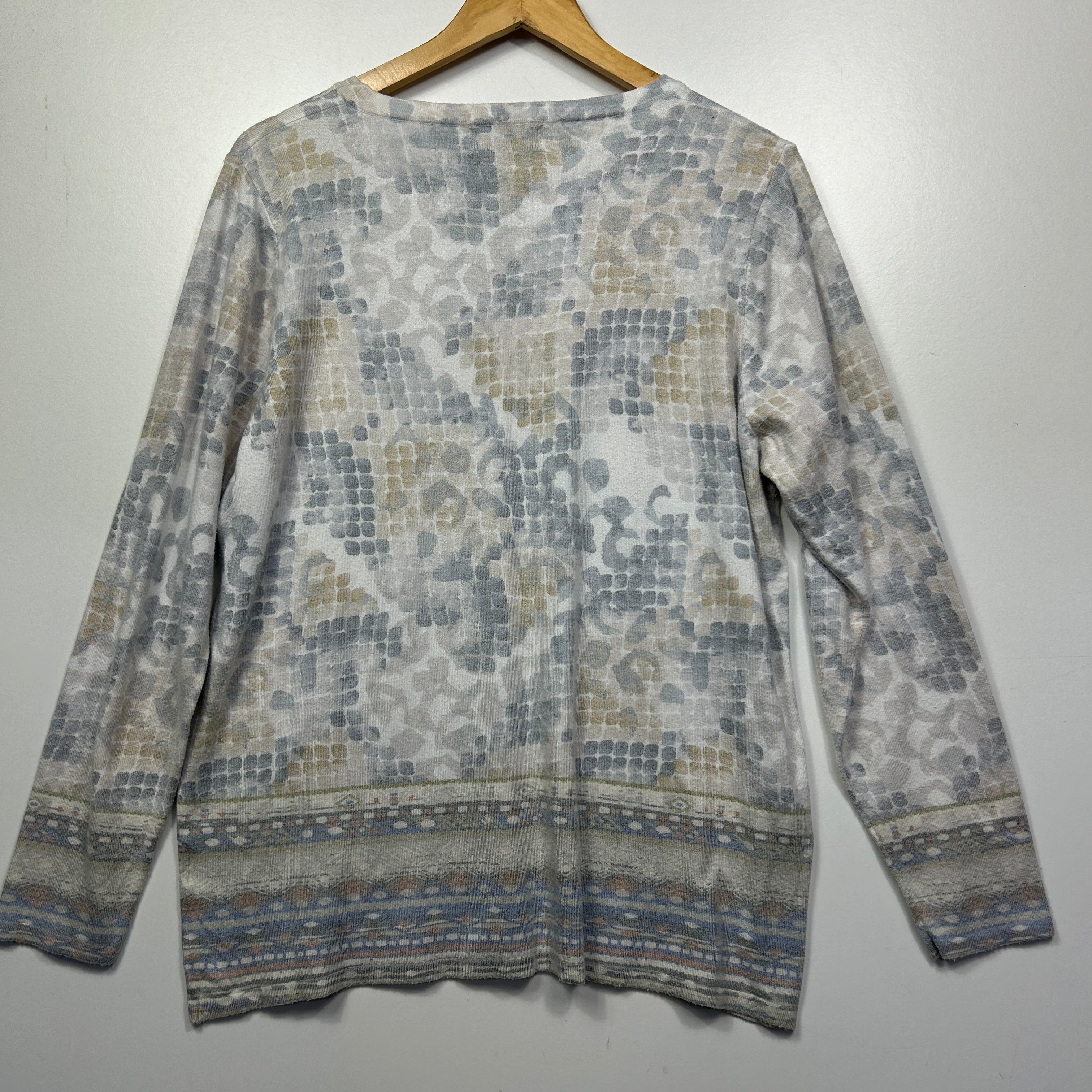 Fella Hamilton Grey Long Sleeve Top - Size 14 - Image 4
