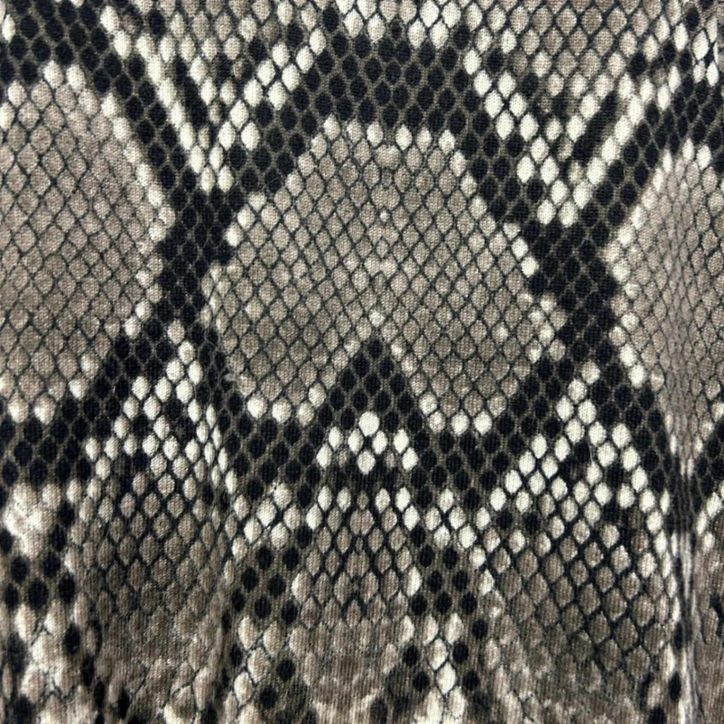 FILO Brown Black  Long Sleeve Snakeskin Print Top Size 14 - Image 3