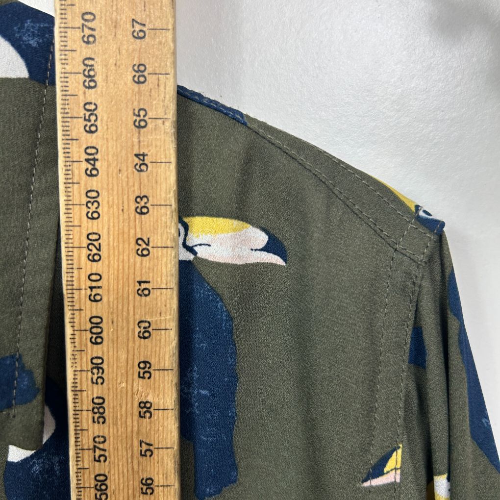 Foil Khaki Toucan Print Shirt - Size 14 - Image 6