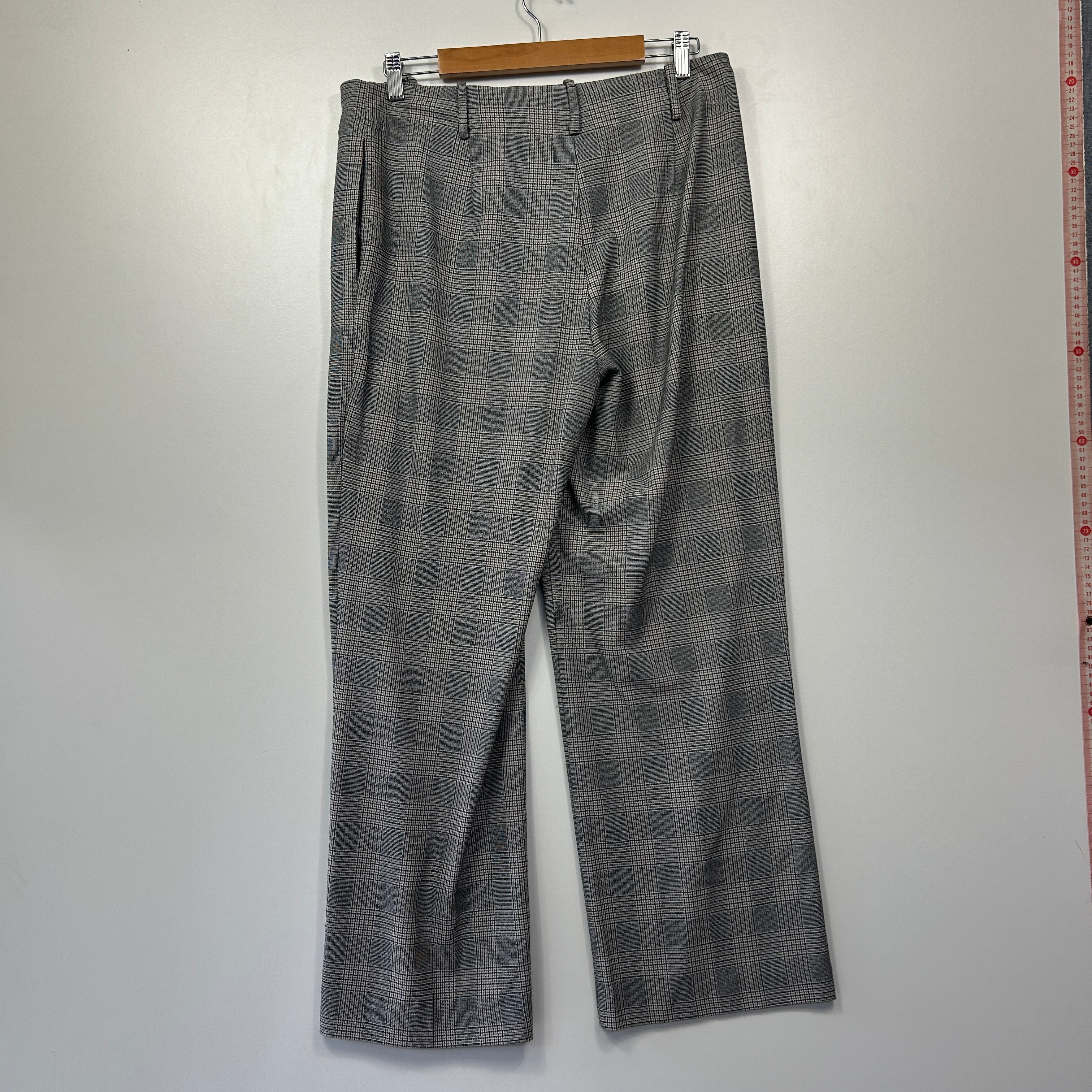 Forever New Grey Houndstooth Check Pants - Size 14 - Image 4